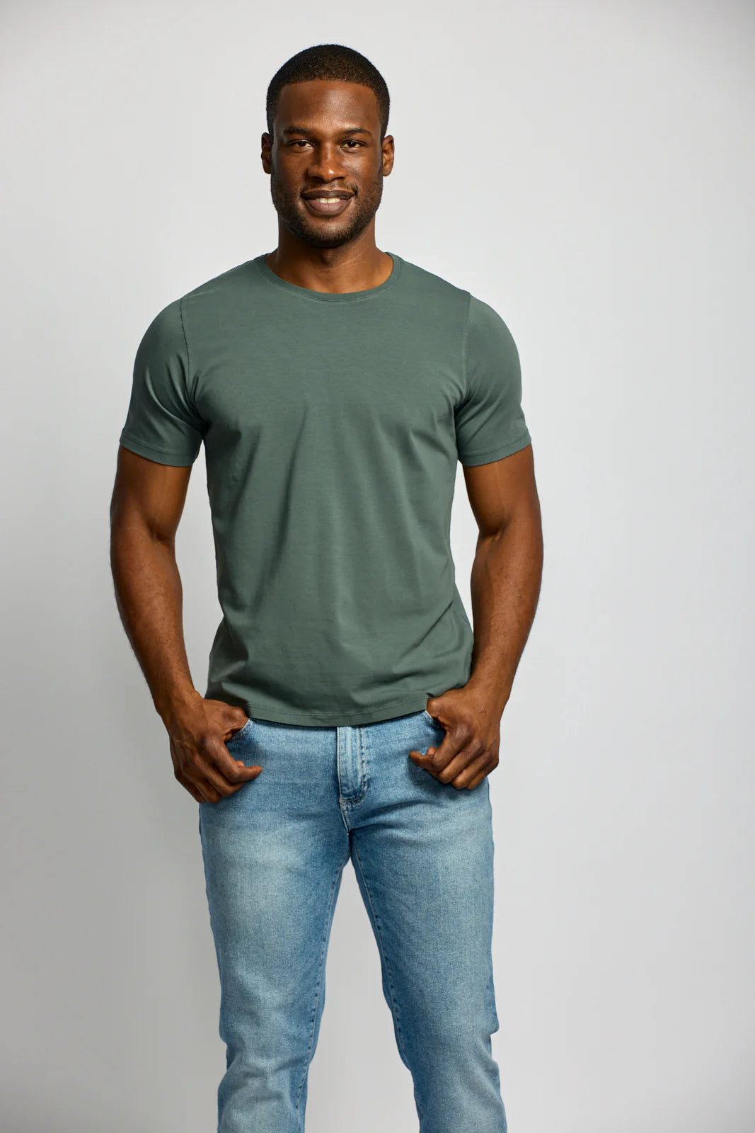 Crew Neck T-Shirt - Shadow