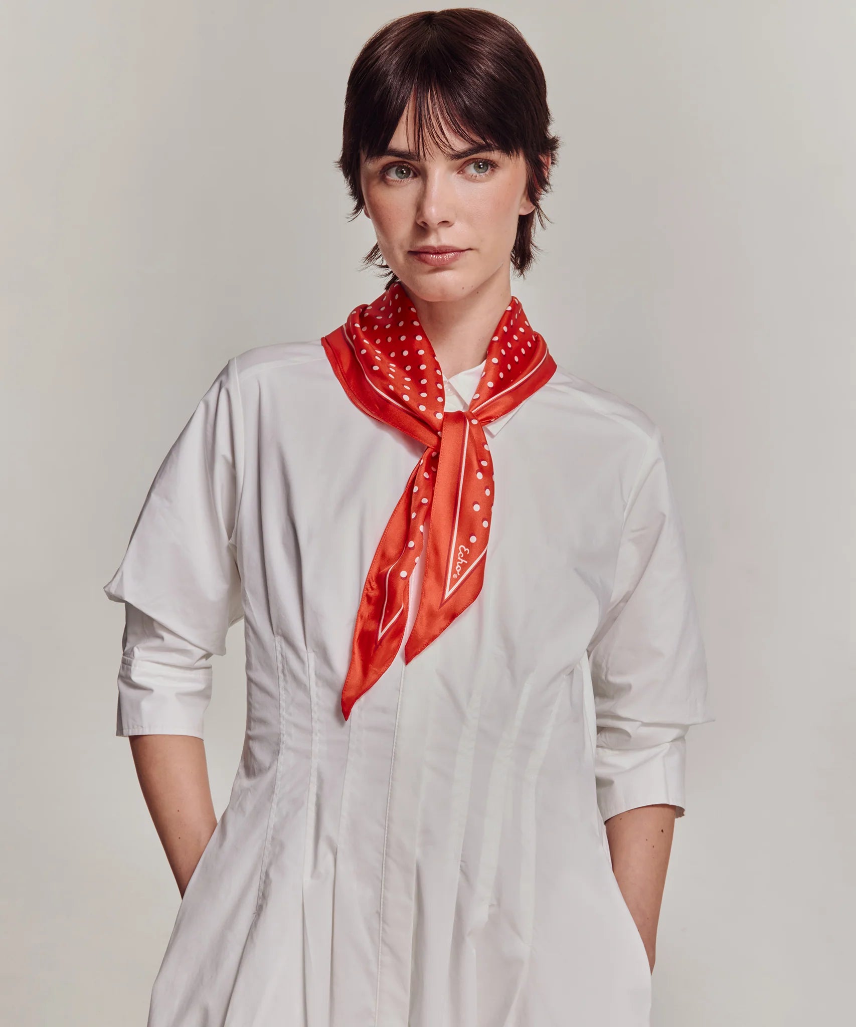 Dot Silk Diamond - Fiesta Orange
