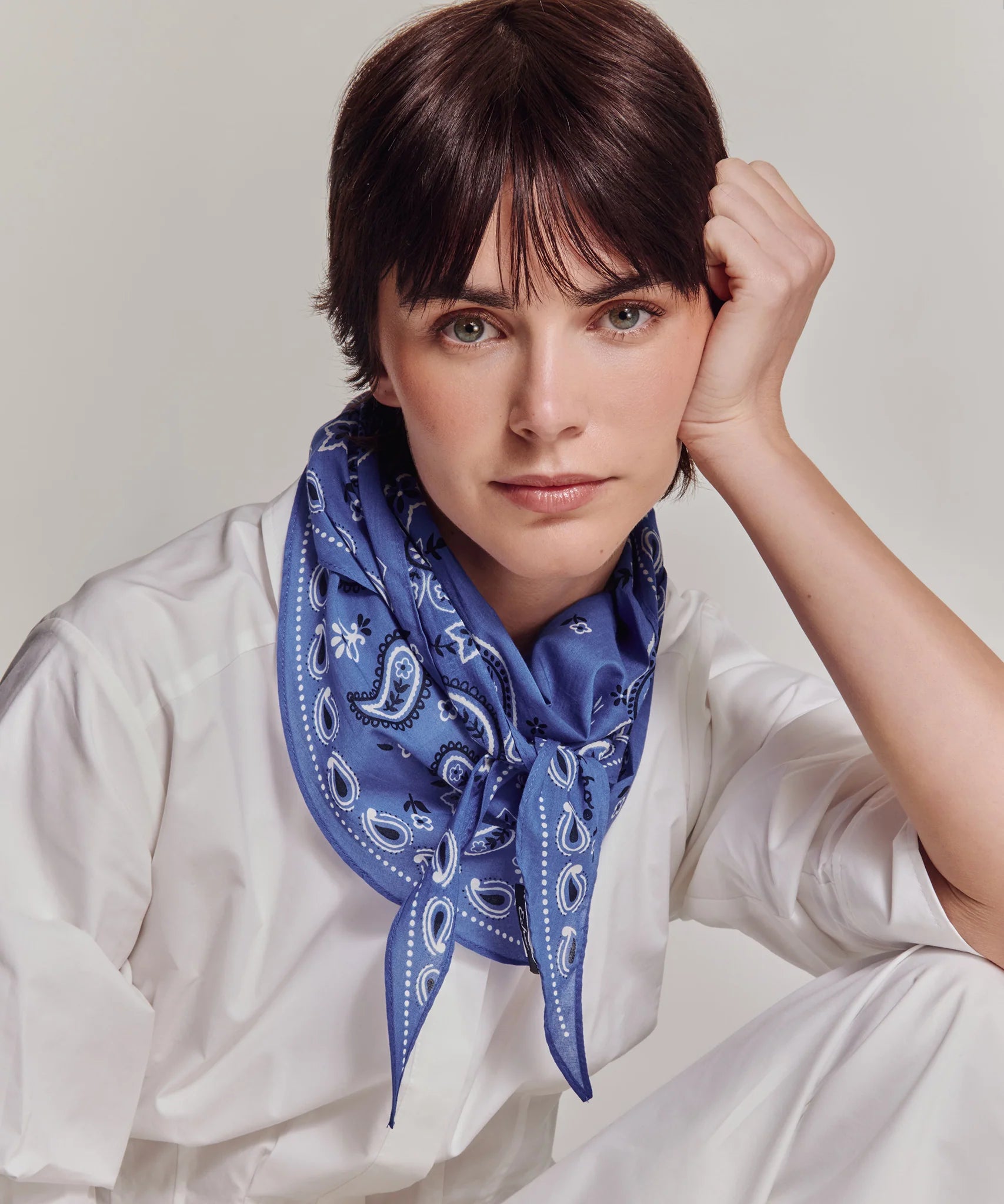 Bandana Triangle Scarf - Ultramarine