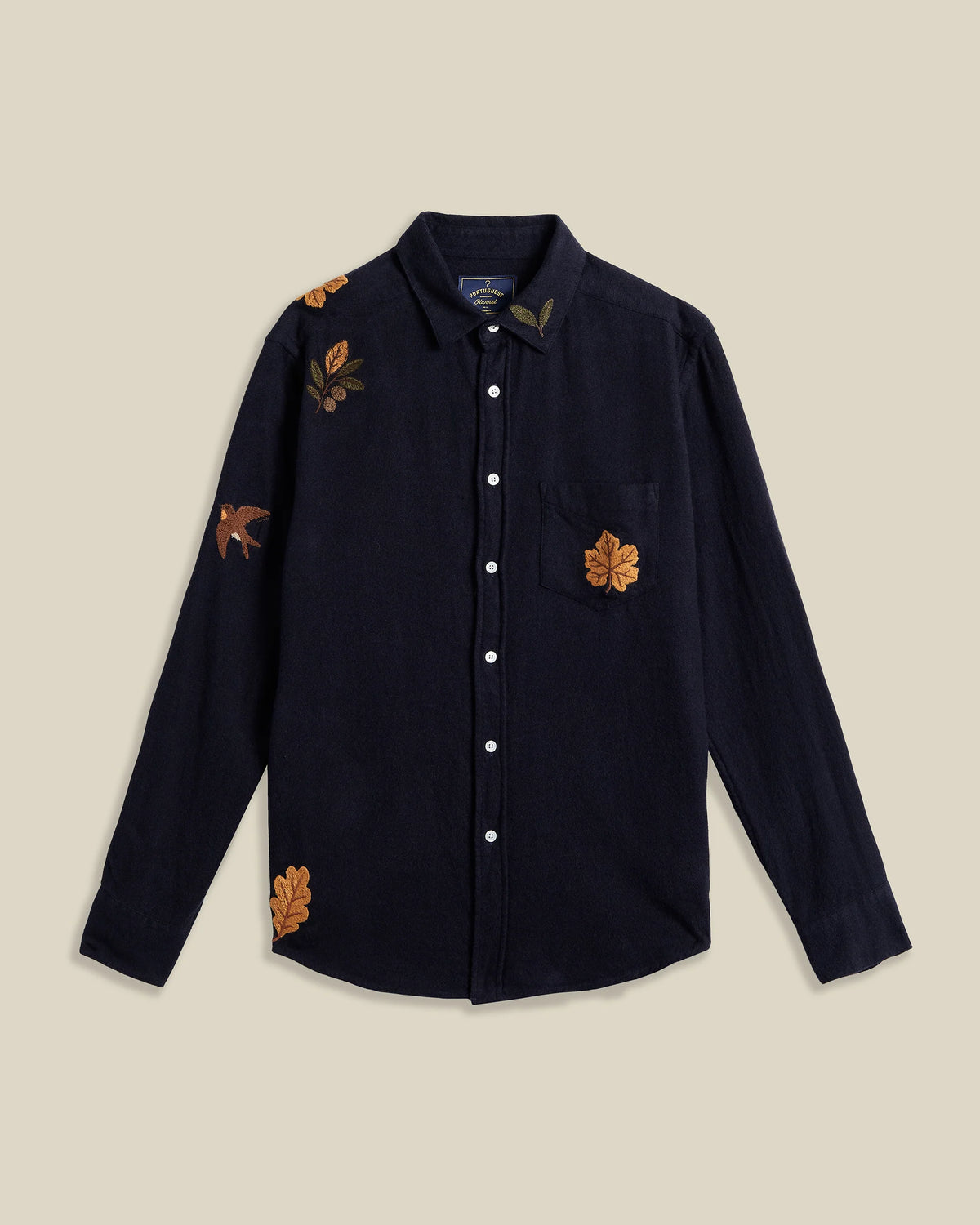 Embroidery Flannel - Navy