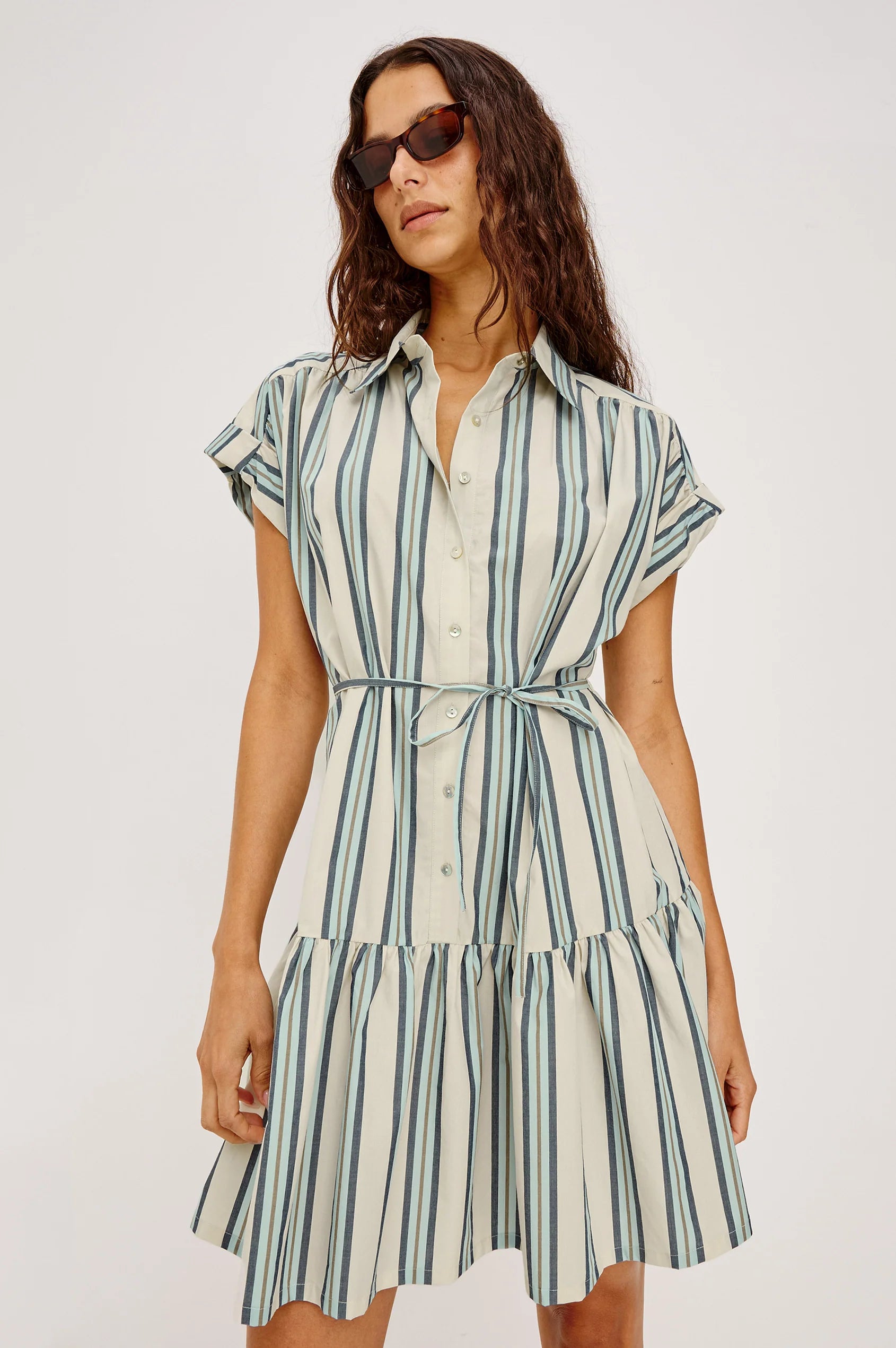 Evaline - Marsala Stripe