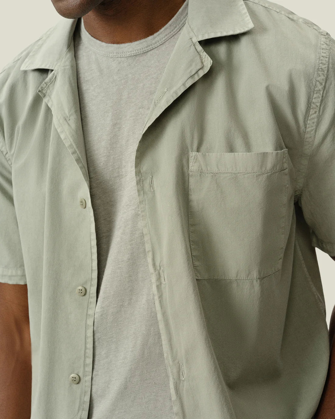 Air Cotton Camp Shirt - Riverstone