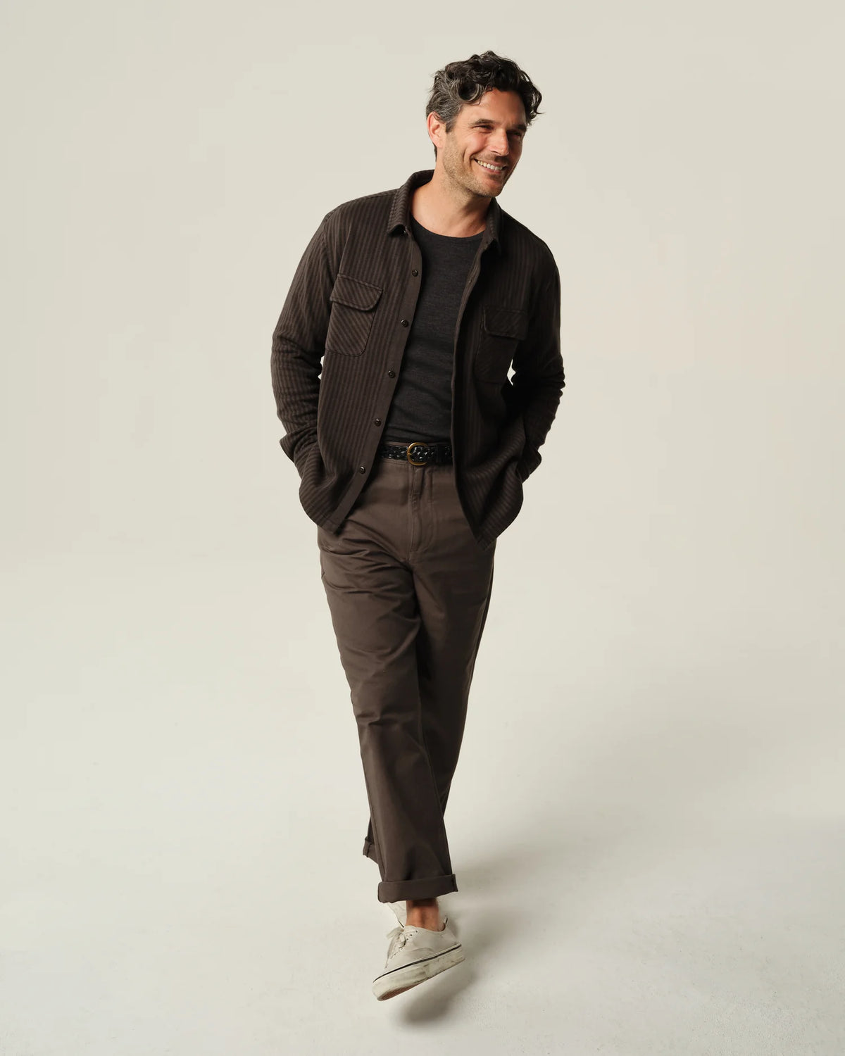 Jac Sweater Shirt - Bark Lines