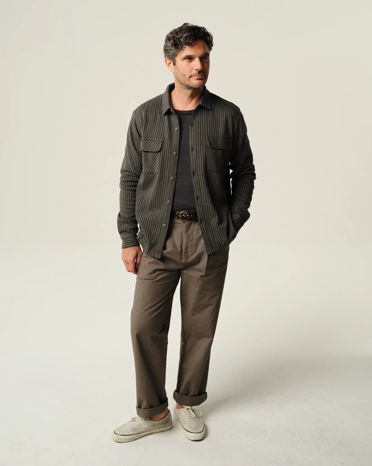 Jac Sweater Shirt - Juniper Lines