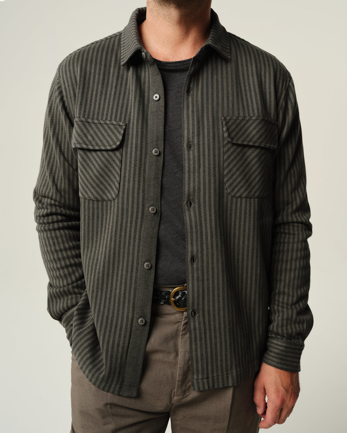Jac Sweater Shirt - Juniper Lines