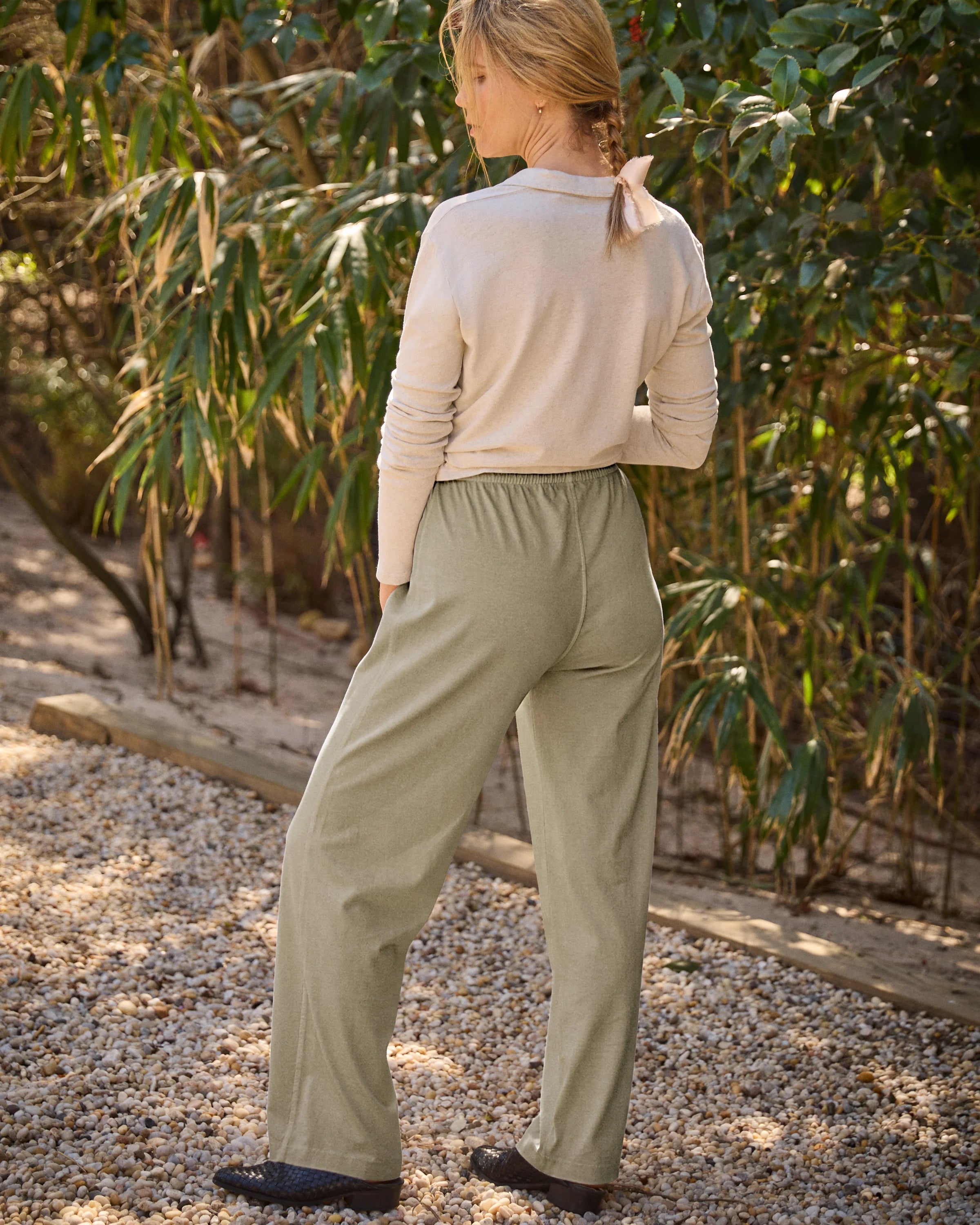 Women's Featherweight Caza Knit Pants - Seagrass