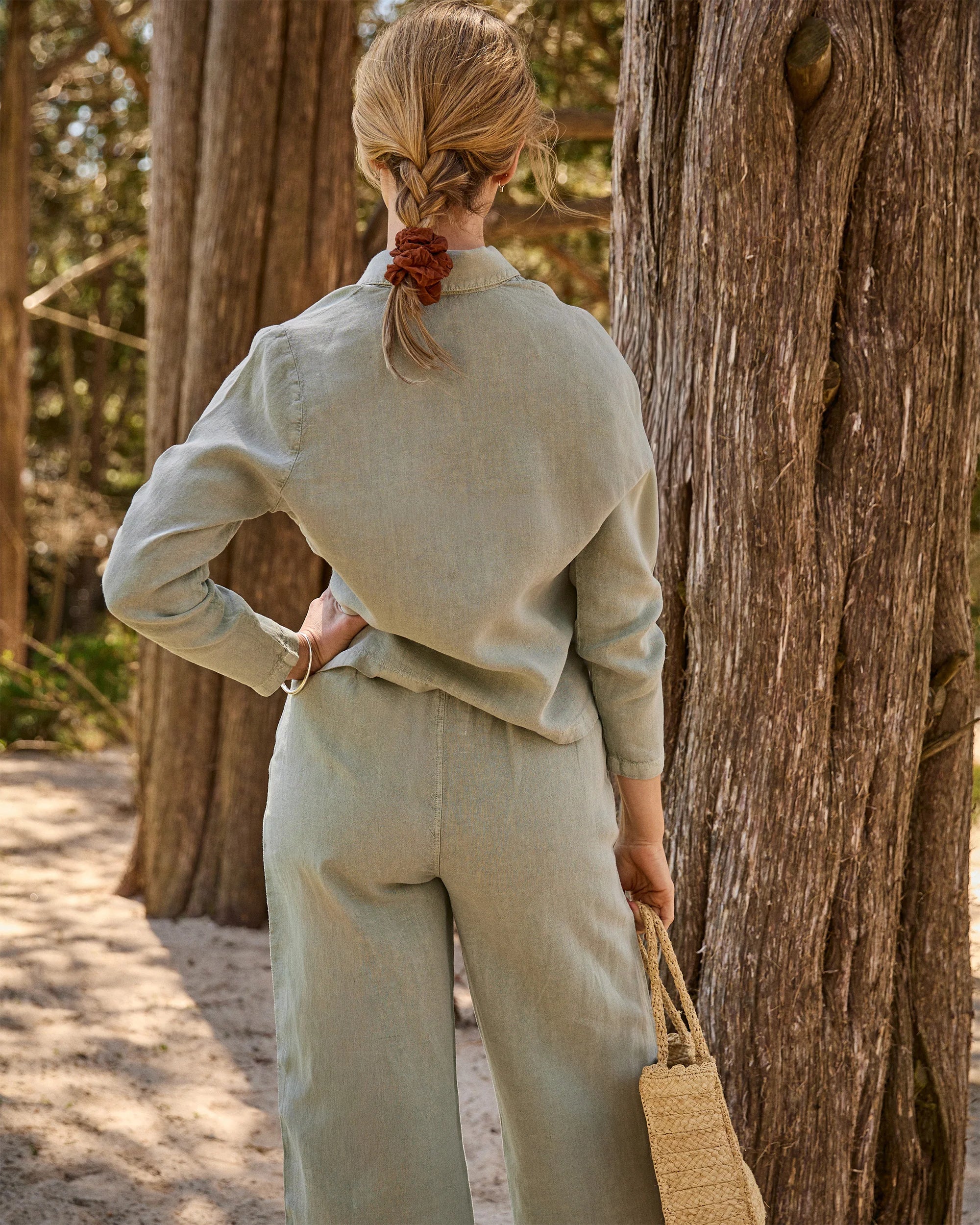 Women's June Button Up - Seagrass