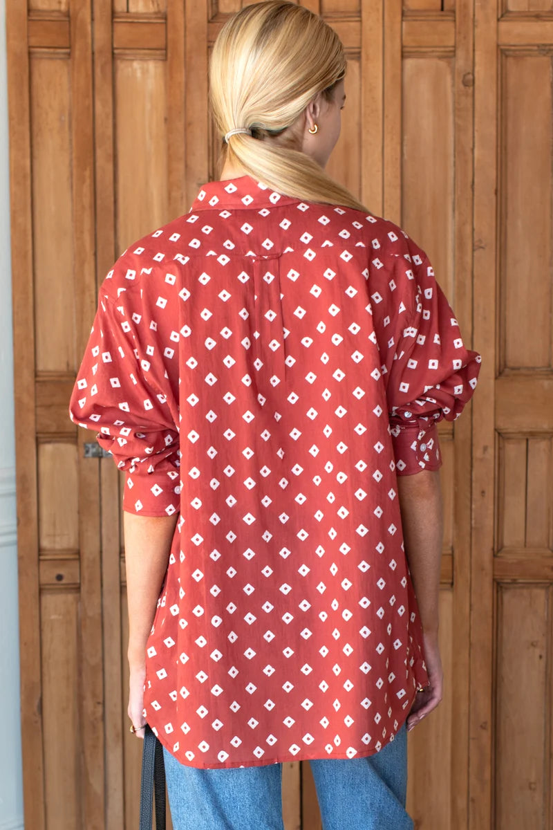 Ryan Shirt - Antique Rouge Diamonds