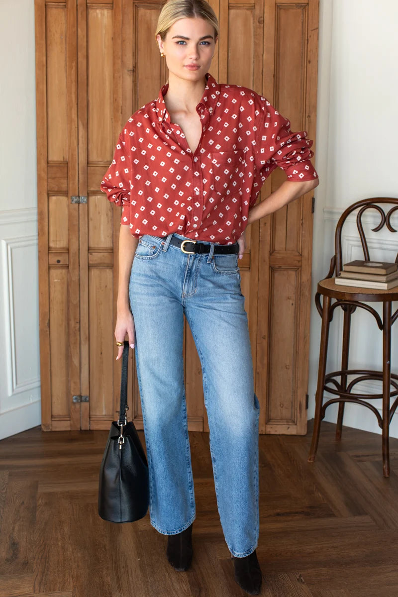 Ryan Shirt - Antique Rouge Diamonds