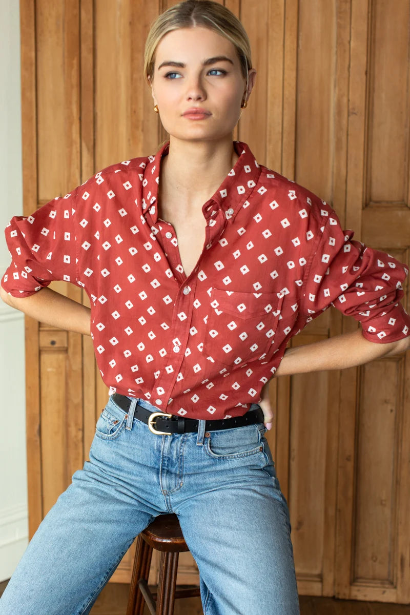 Ryan Shirt - Antique Rouge Diamonds