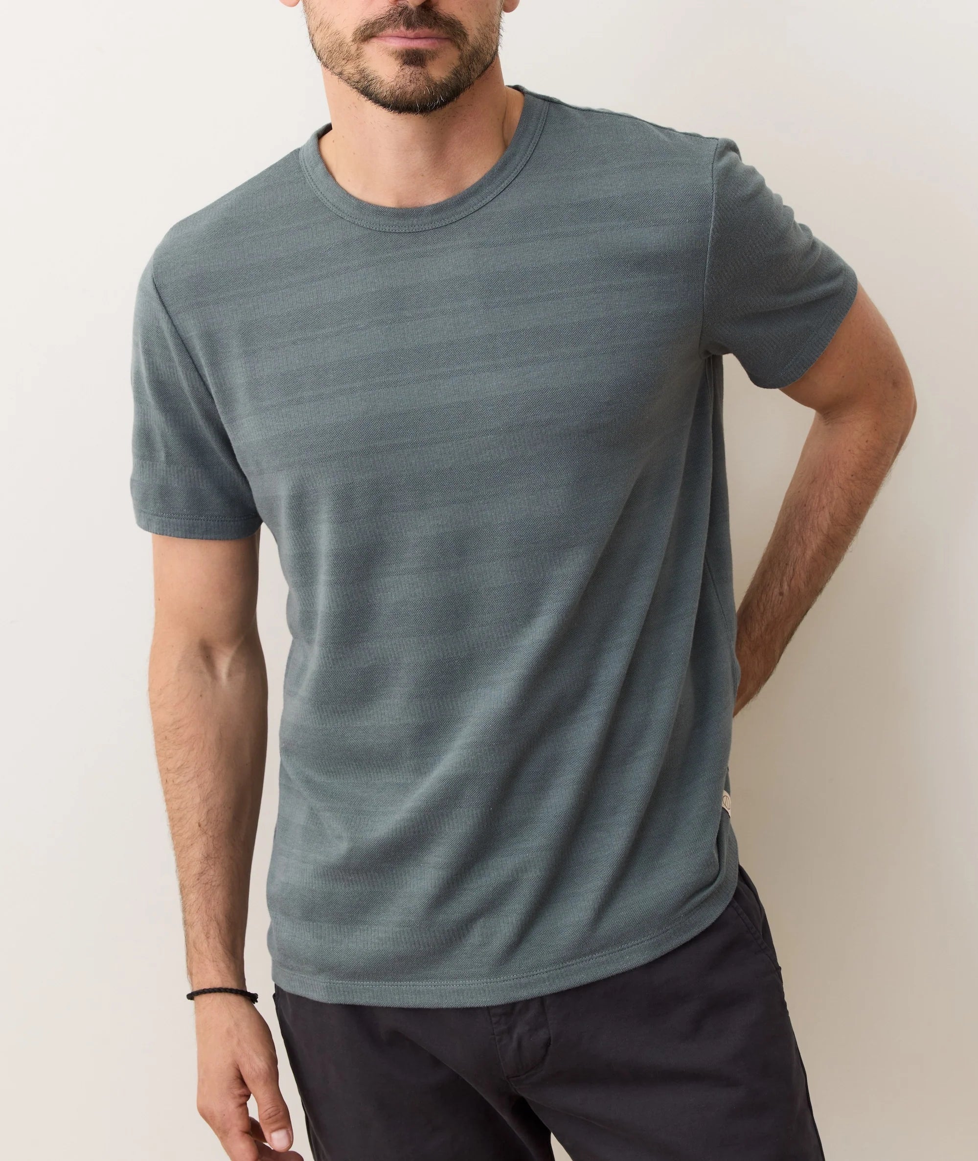 Signature Jacquard Crew Tee