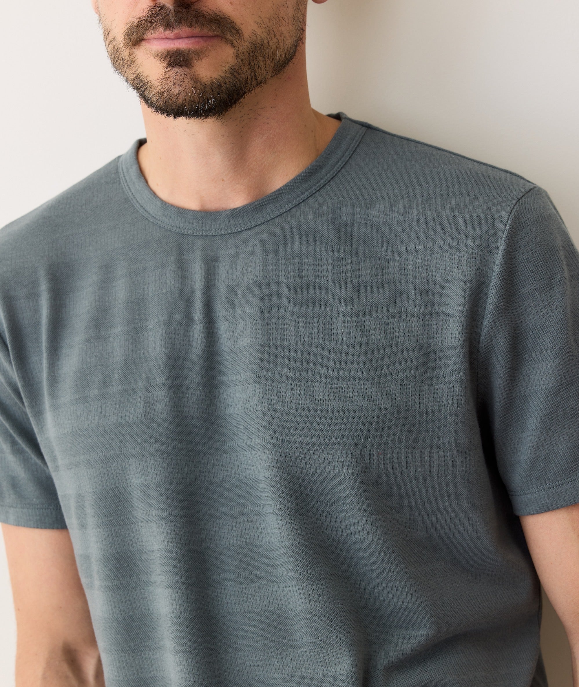 Signature Jacquard Crew Tee