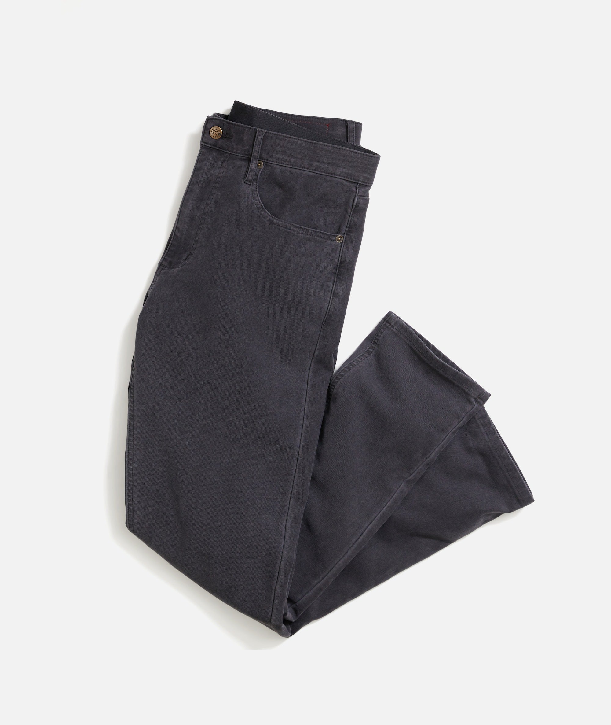 Flex Terry Slim Straight Pant - Faded Navy