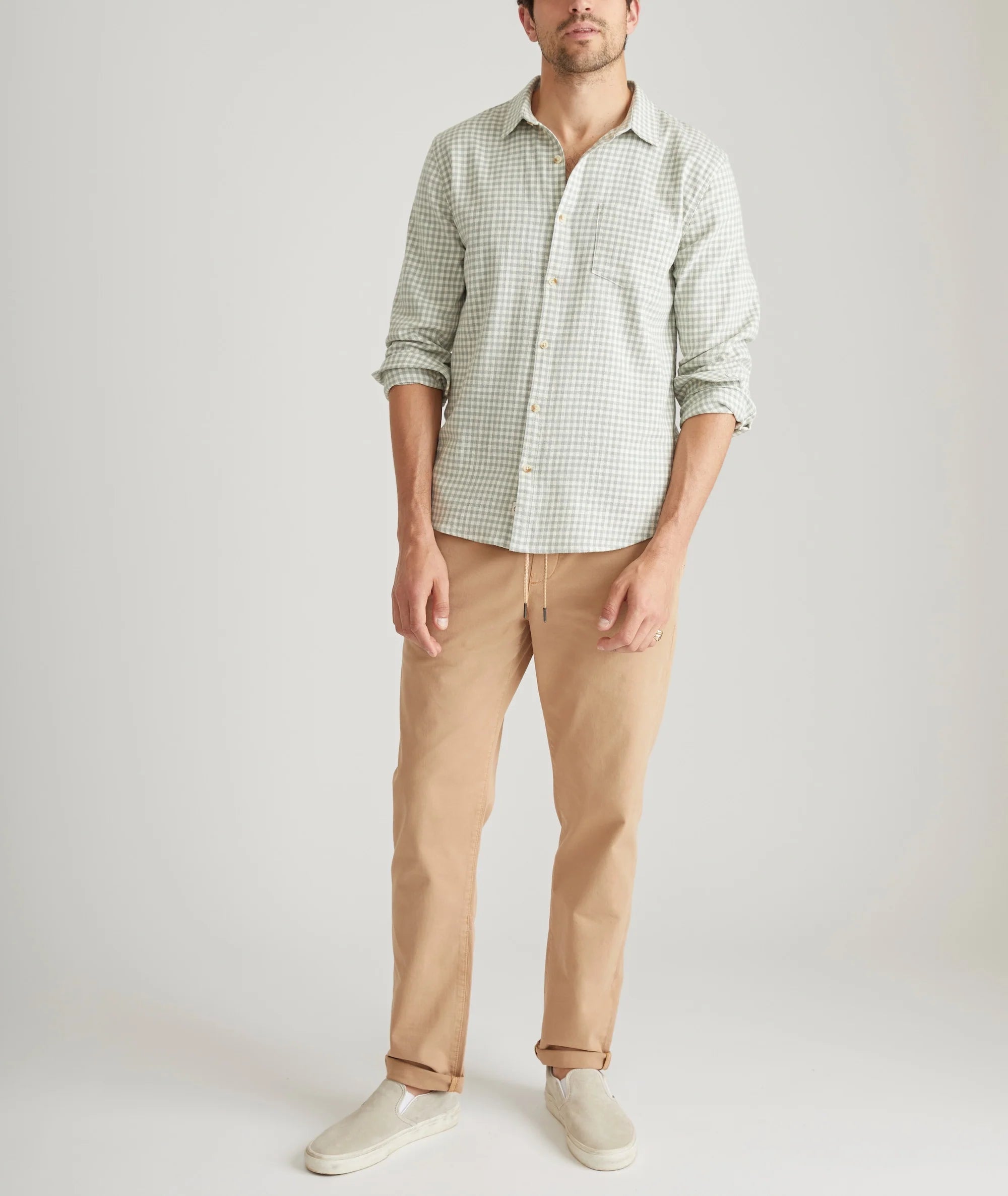 Stretch Selvage Long Sleeve Shirt