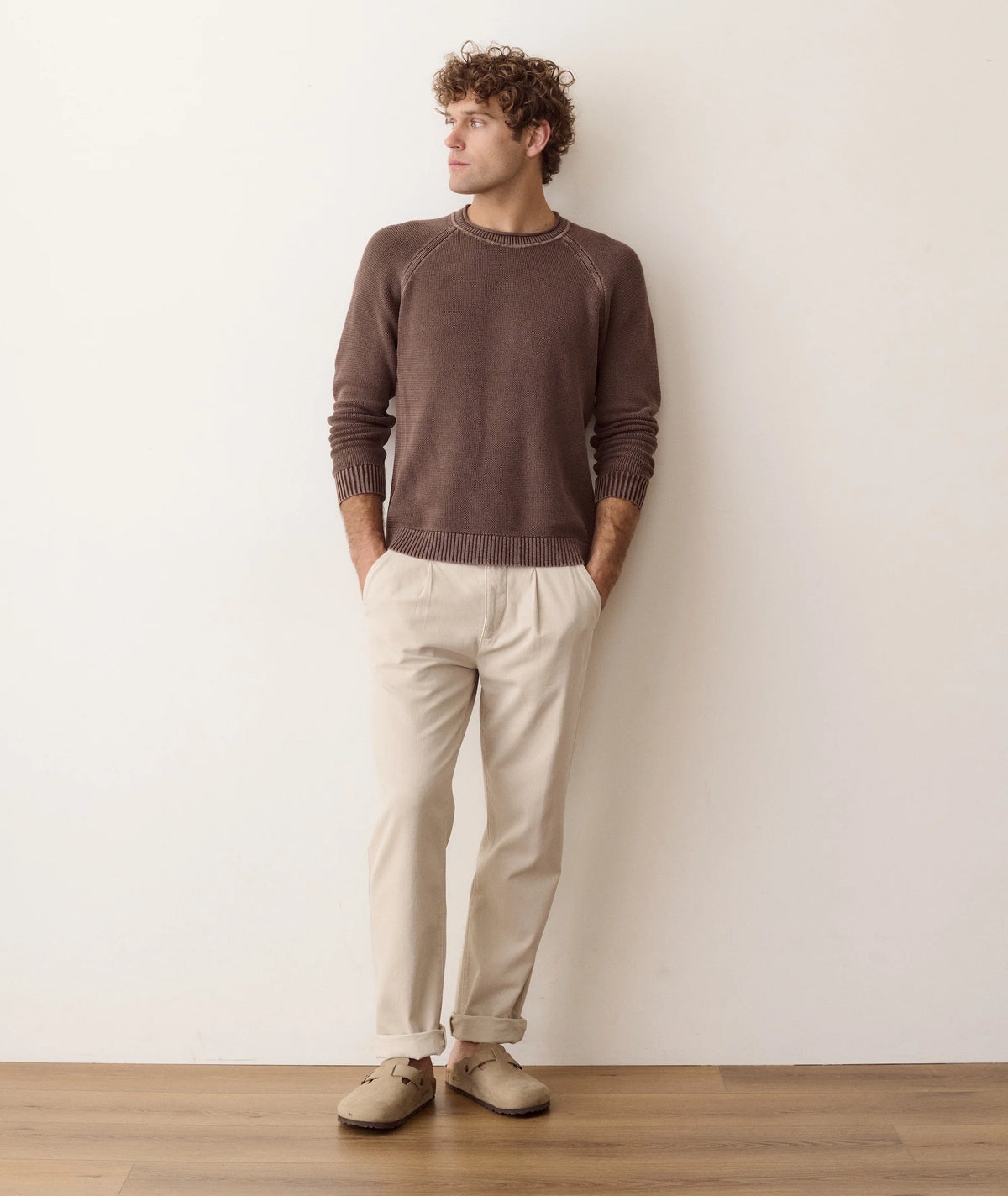 The Rowan Pleated Trouser - Relaxed Fit - Stone