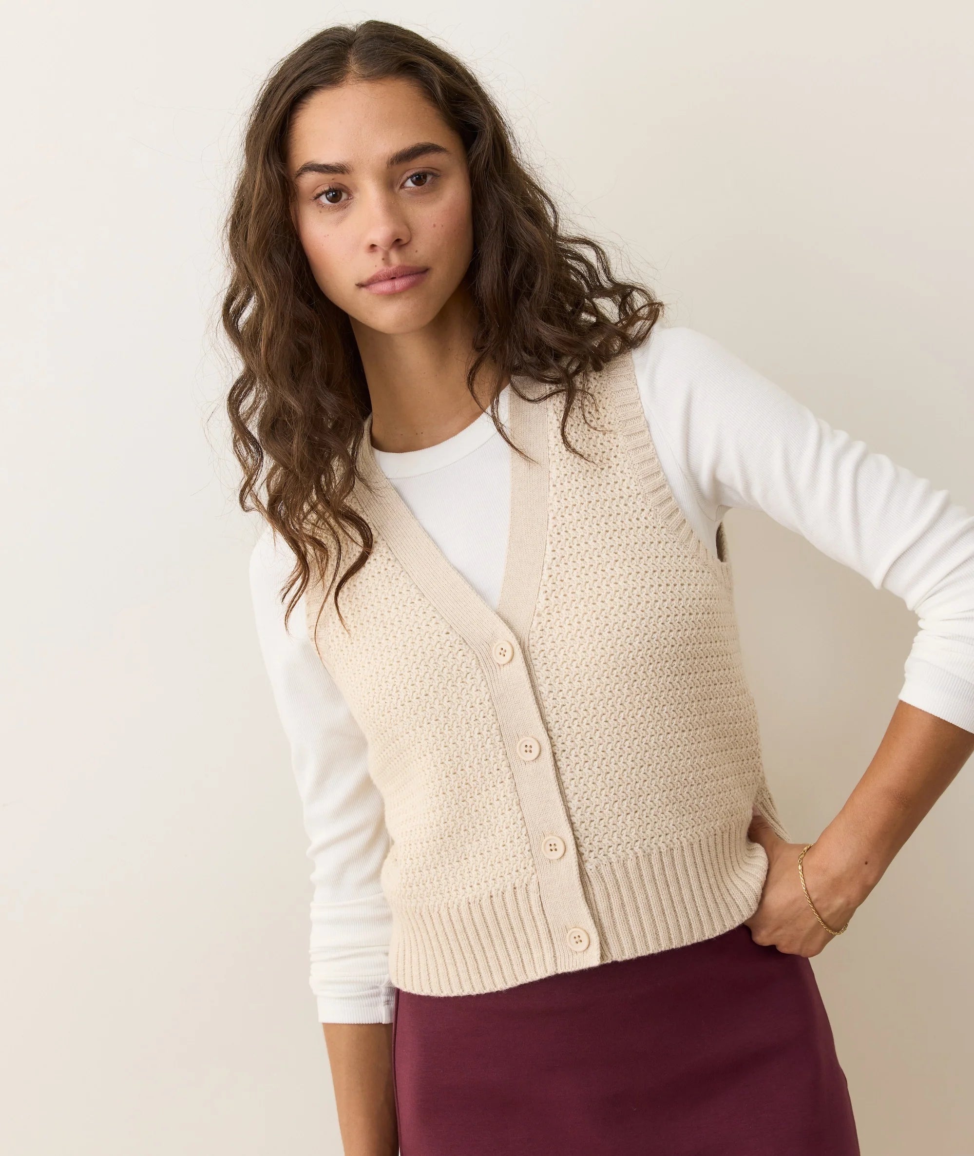 Robin Textured Sweater Vest