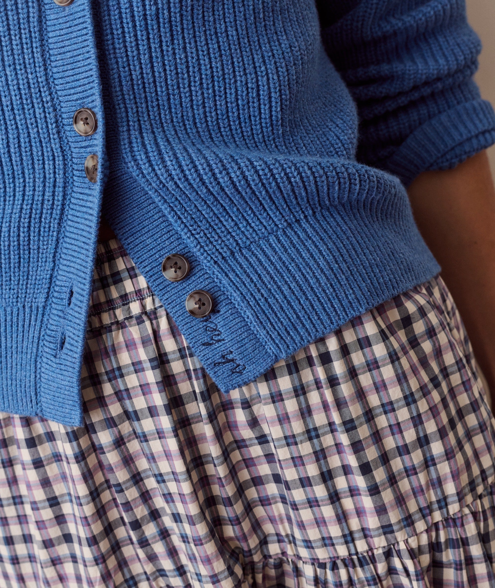 Parker Collared Cardigan - Coronet Blue