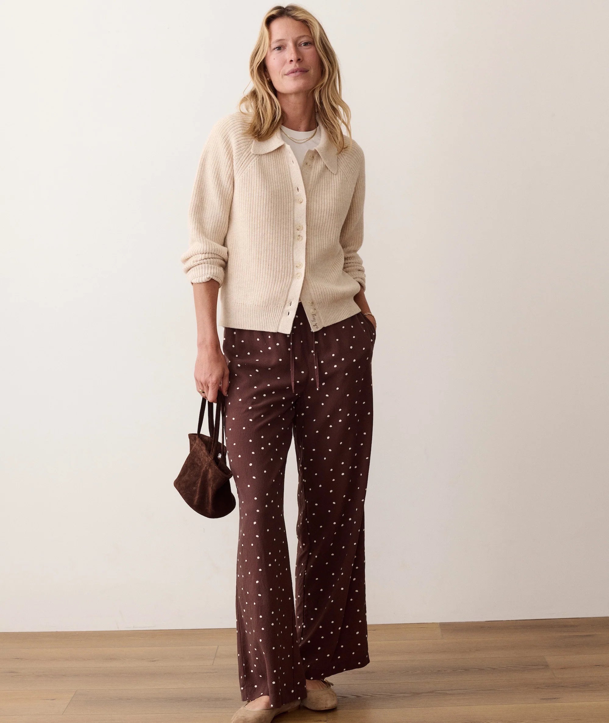 Parker Collared Cardigan - Oatmeal