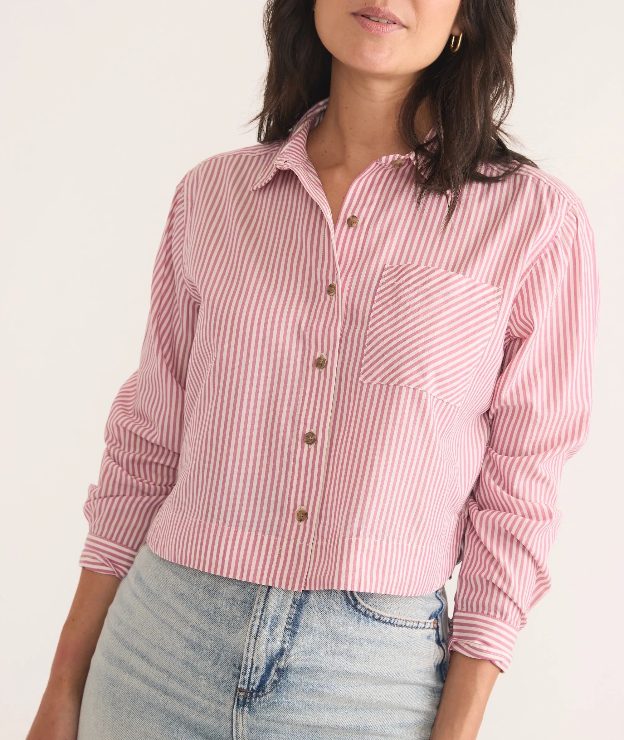Mila Straight Hem Button Down