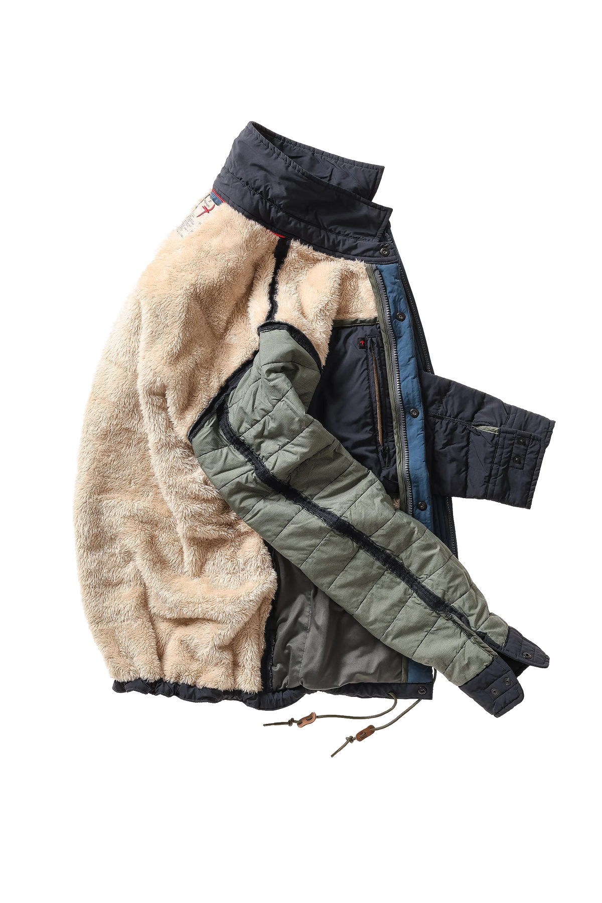 Quilted Superfleece Jacket - Navy