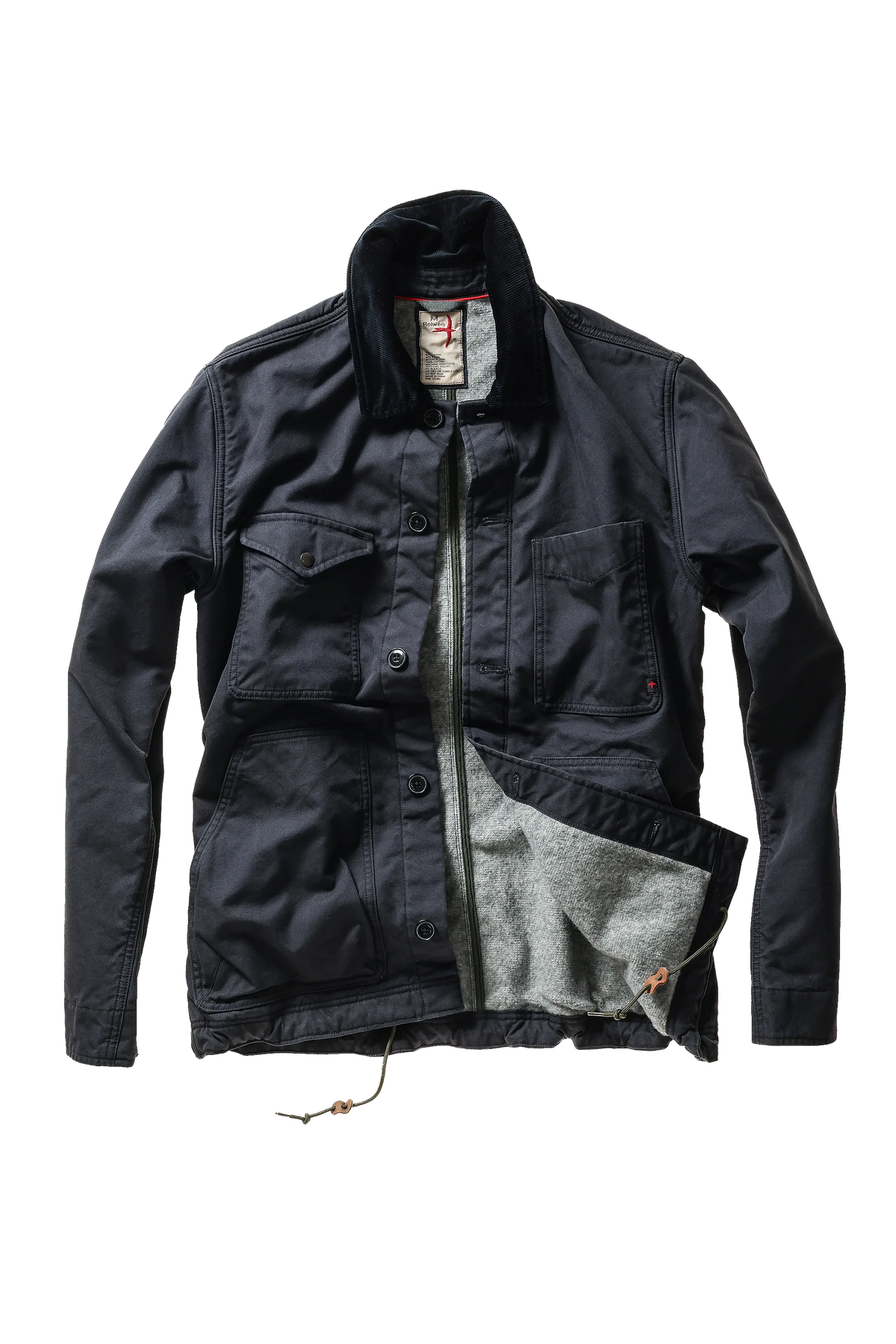 Pile-Lined Chore Coat - Dark Navy