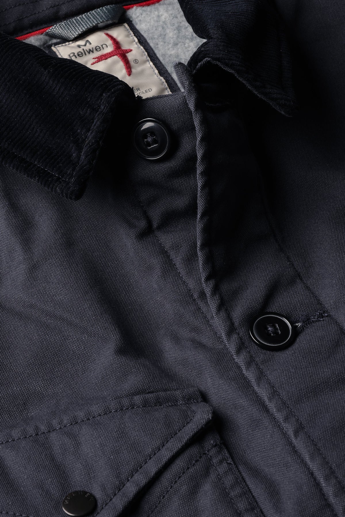 Pile-Lined Chore Coat - Dark Navy