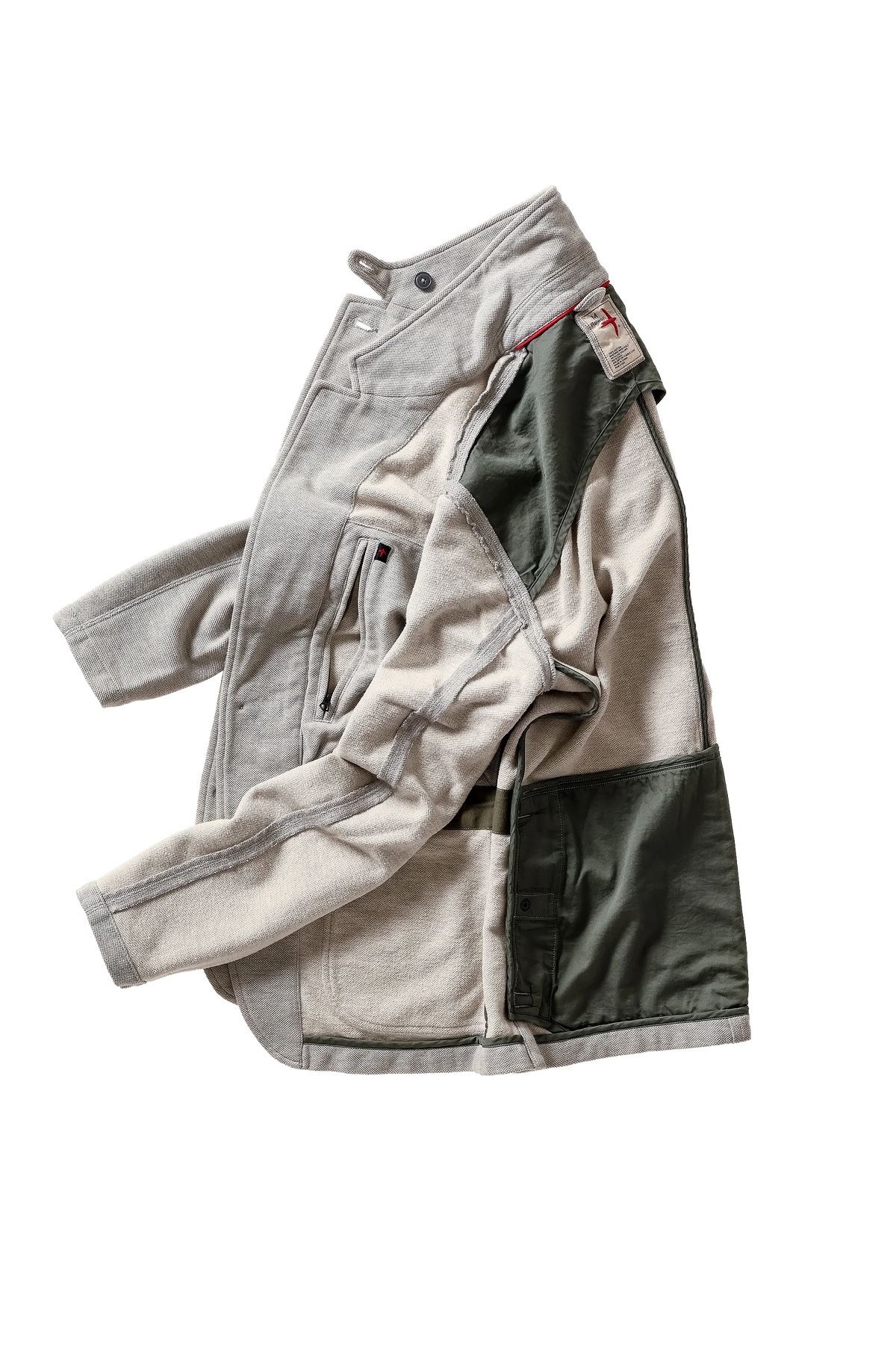 Pique Trap Blazer - Cement Heather