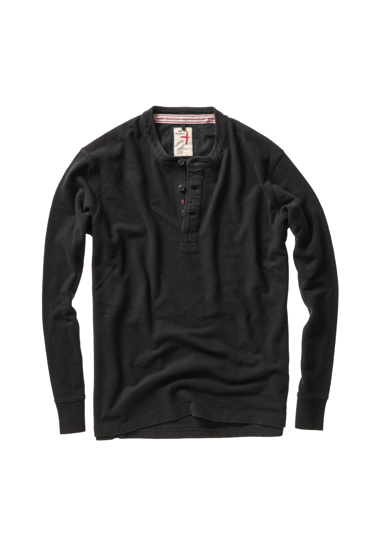 Slub Jersey Henley - Black