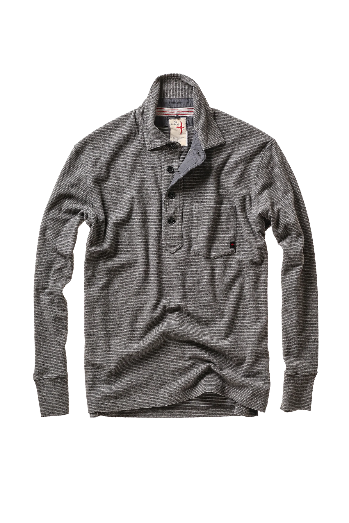 Mariner Polo - Charcoal Stripe