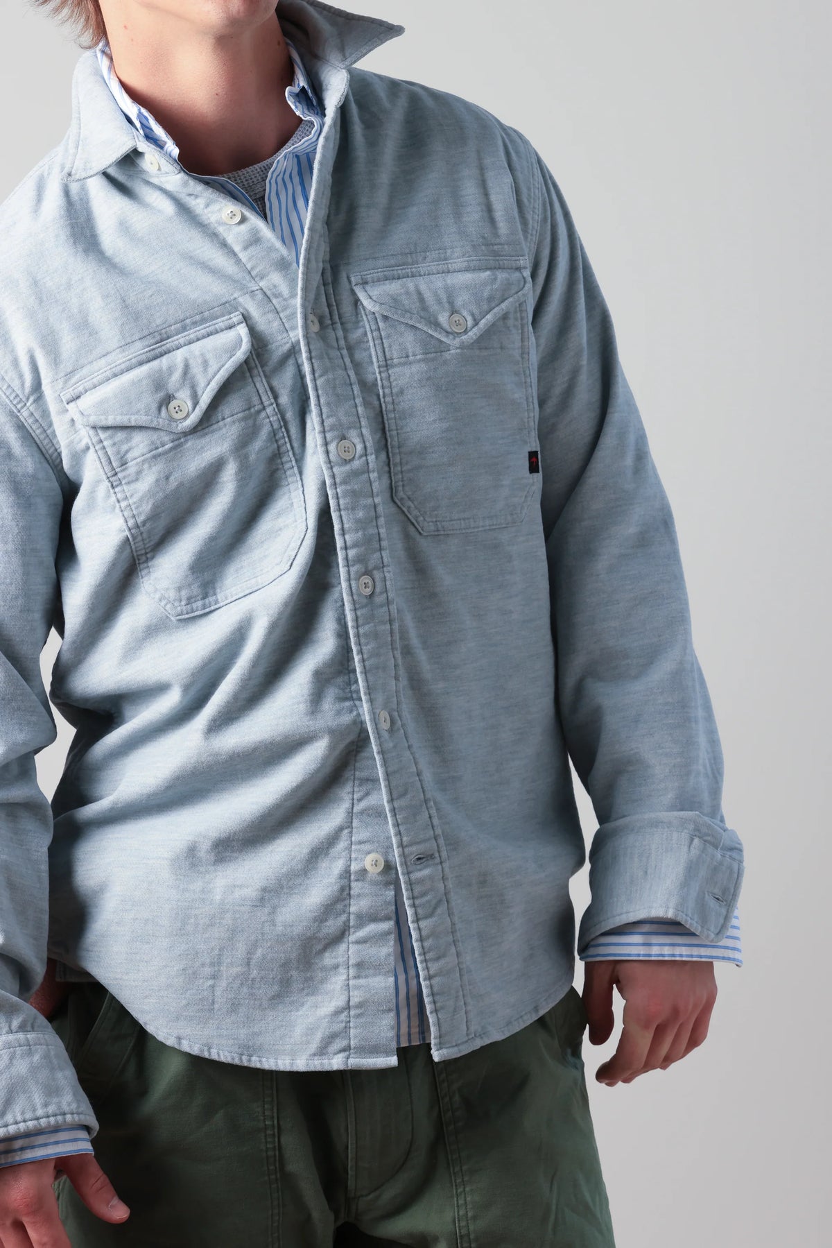 Utility Workshirt - Cloud Blue Sueded Pile