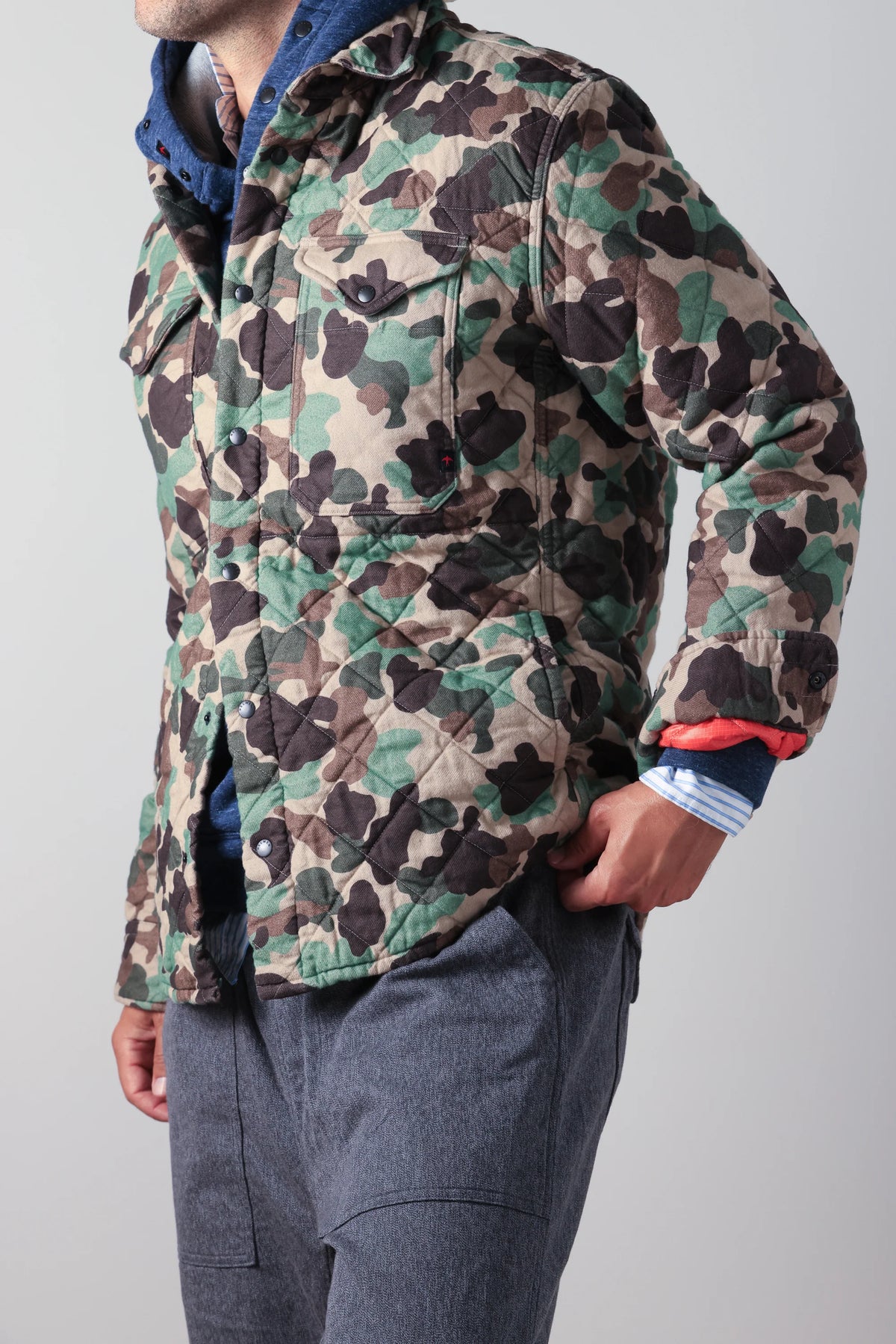Qltd Flannel Shirtjacket - Duck Camo