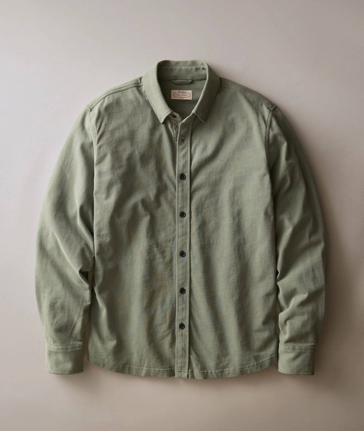 Luxe Jersey Shirt - Agave Green