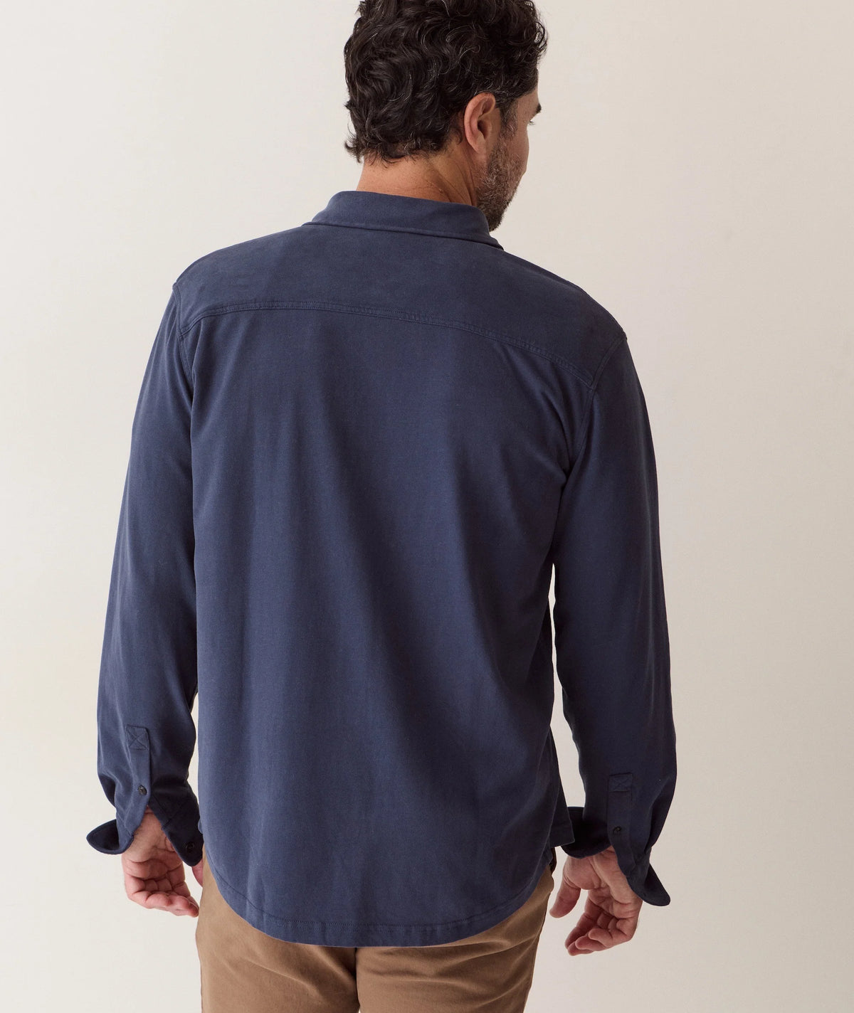 Luxe Jersey Shirt - Navy
