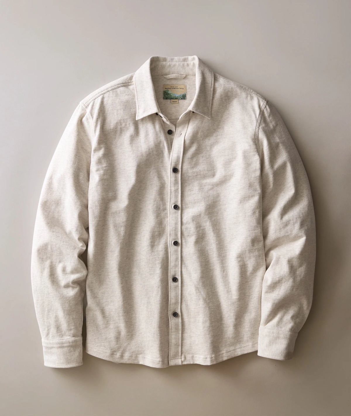 Luxe Jersey Shirt - Oatmeal Heather