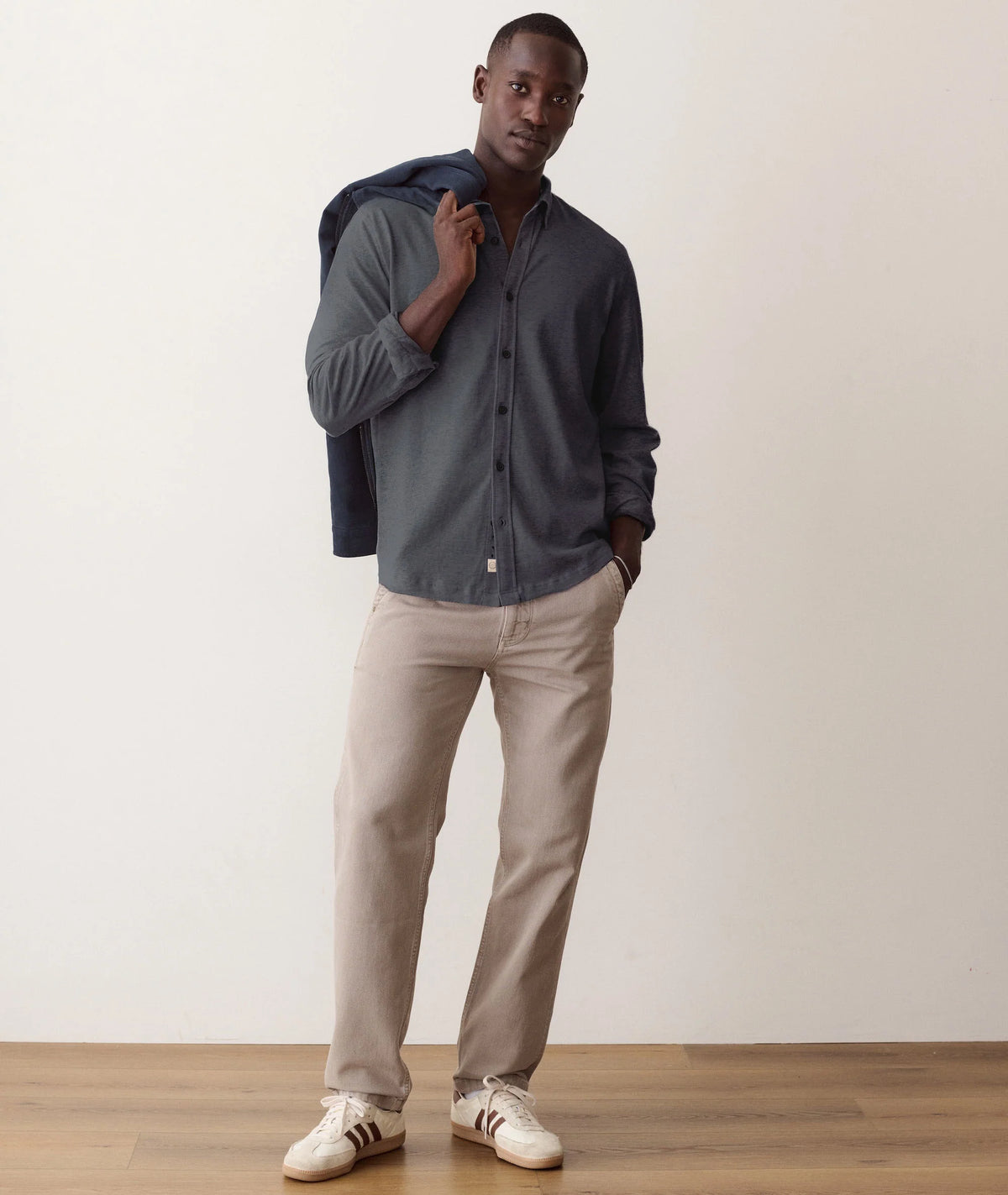 Luxe Jersey Shirt - Asphalt