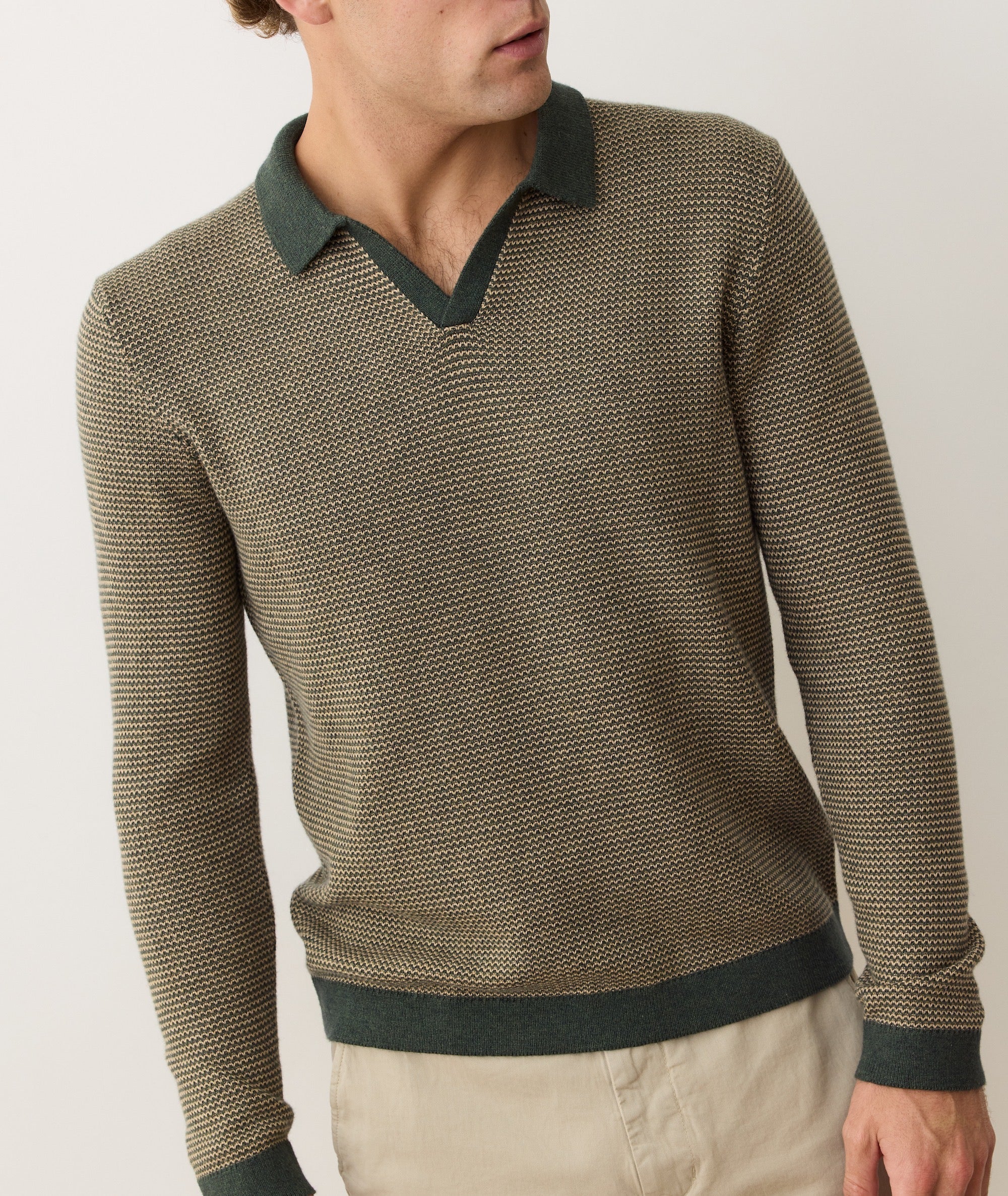 Liam Long Sleeve Sweater Polo