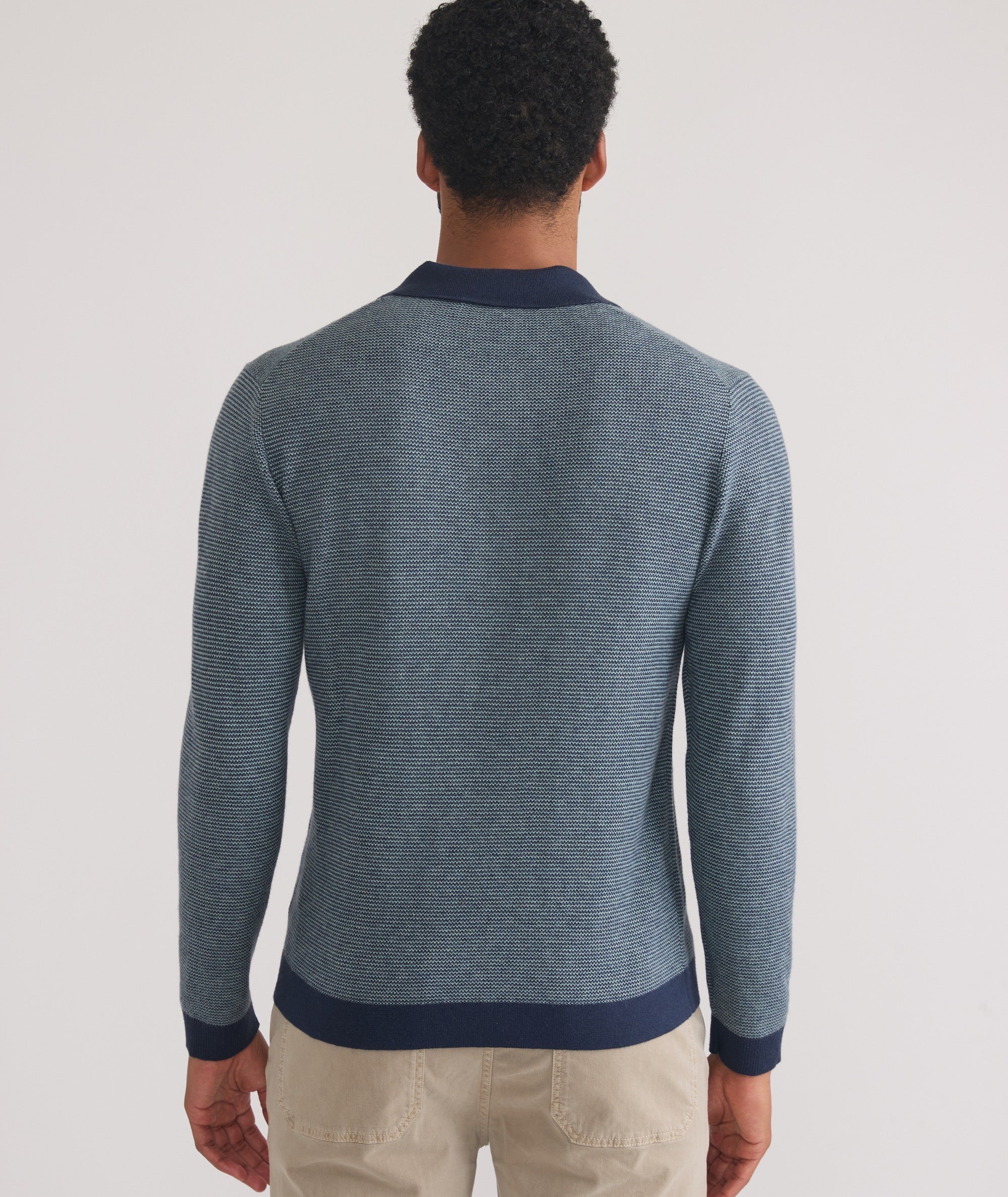 Liam Long Sleeve Sweater Polo