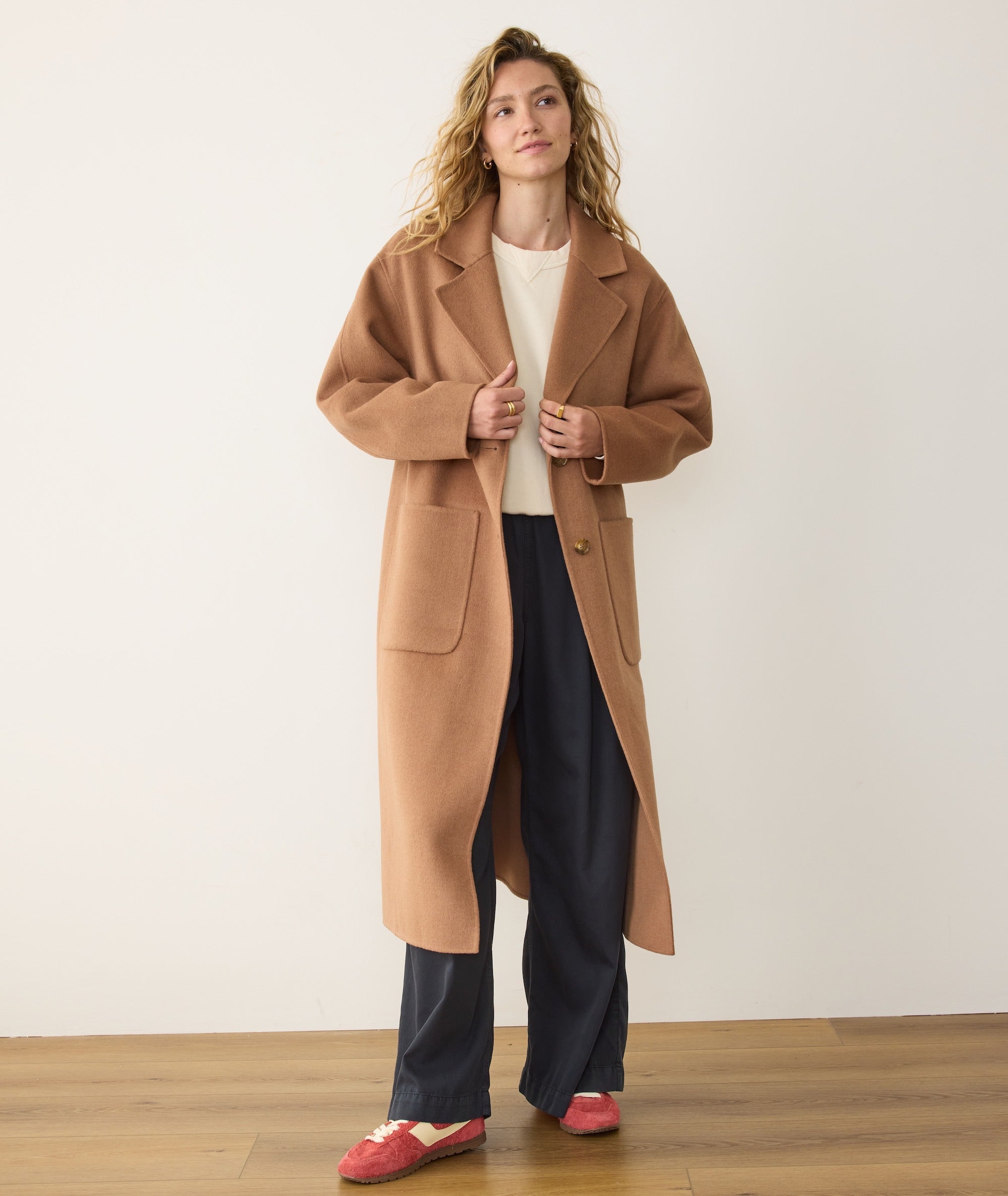 Colette Longline Coat - Camel