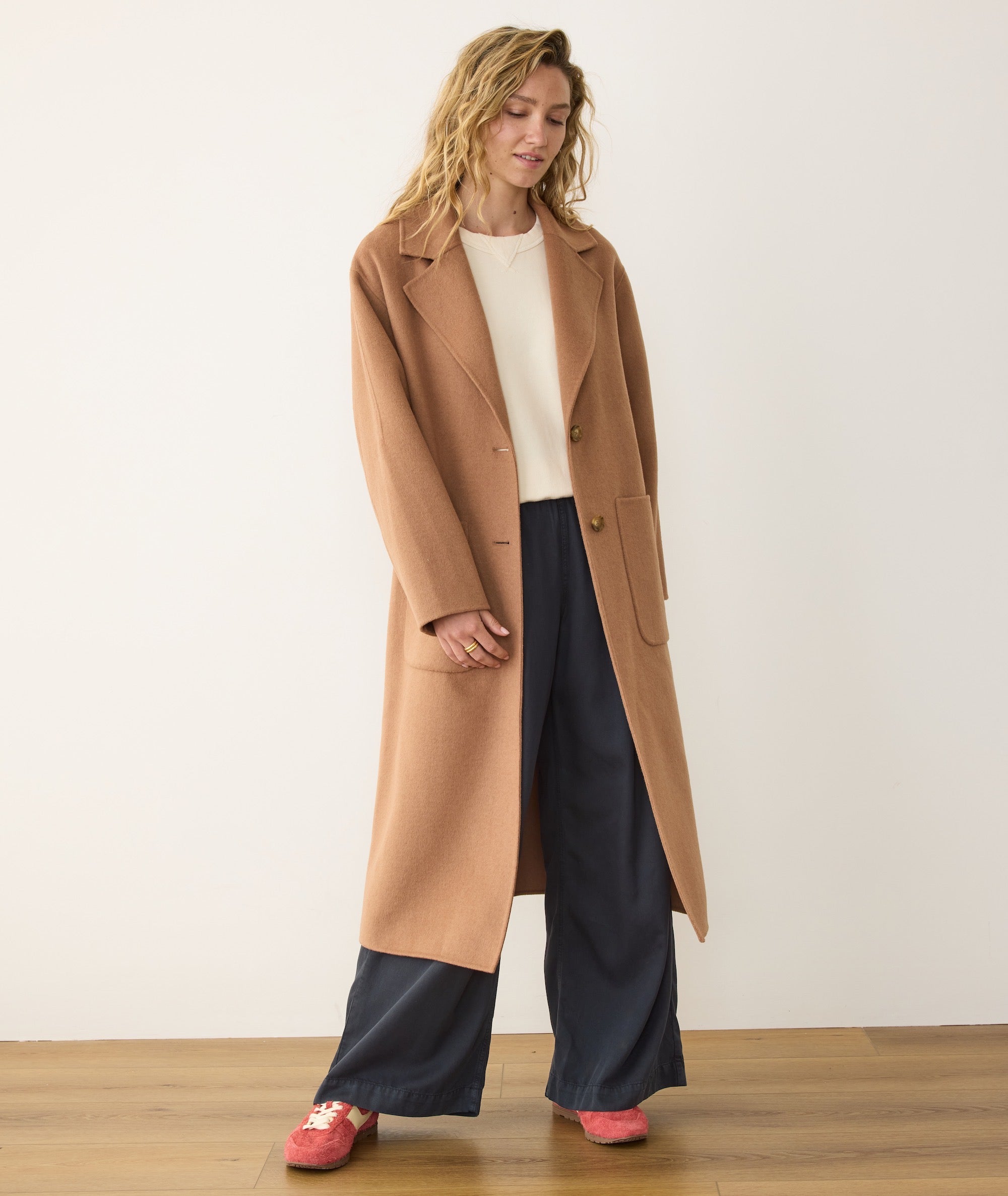 Colette Longline Coat - Camel