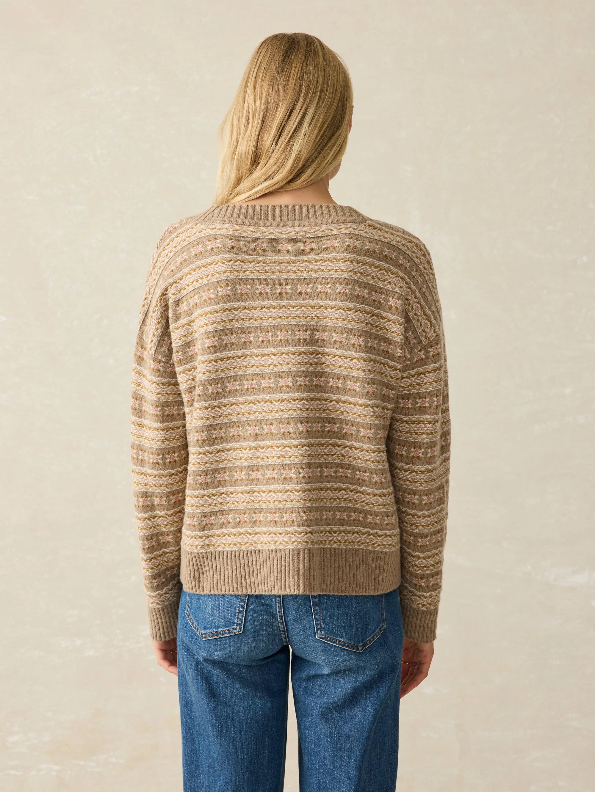 Highland Fairisle V-Neck Sweater