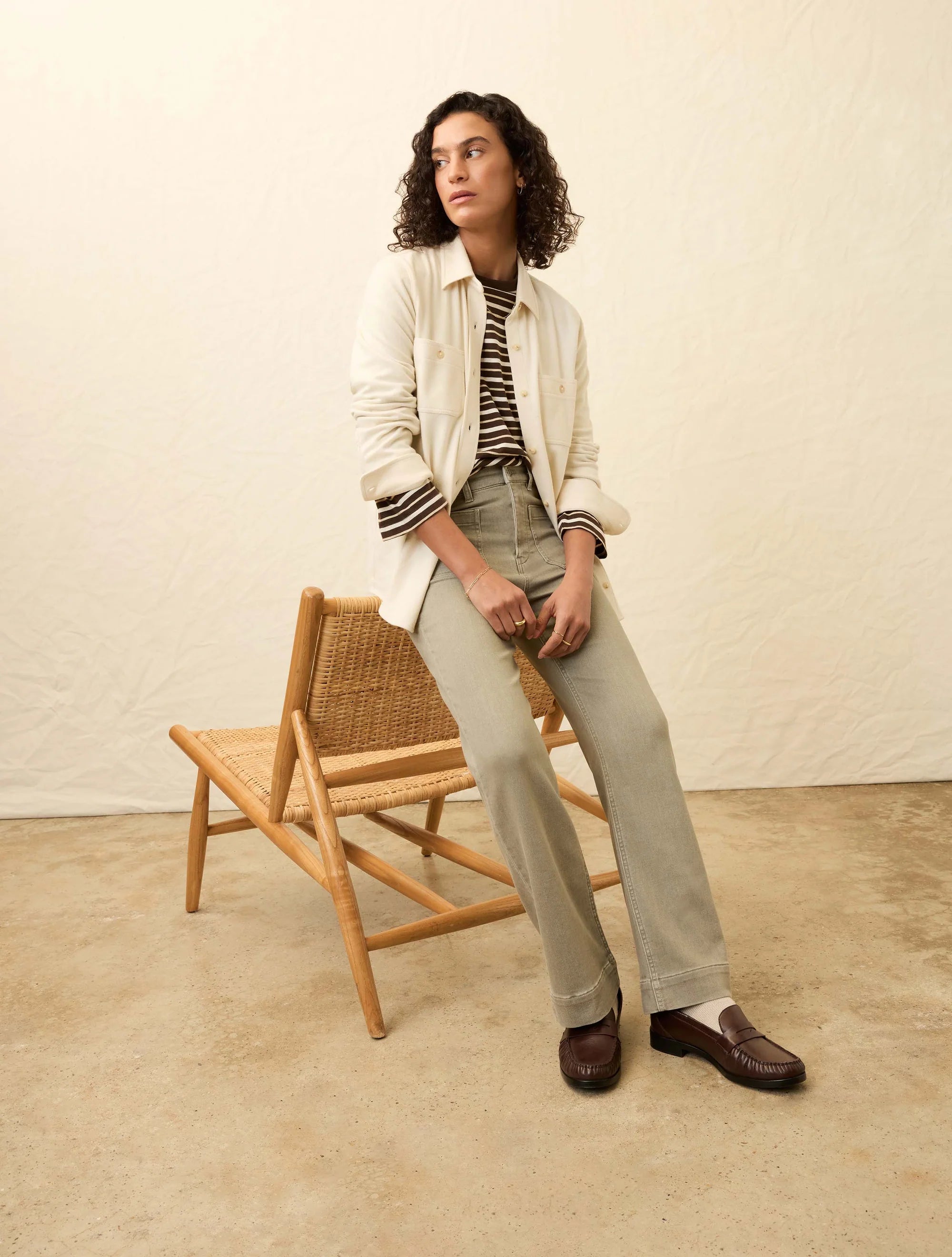 Stretch Terry Harbor Ankle Pant