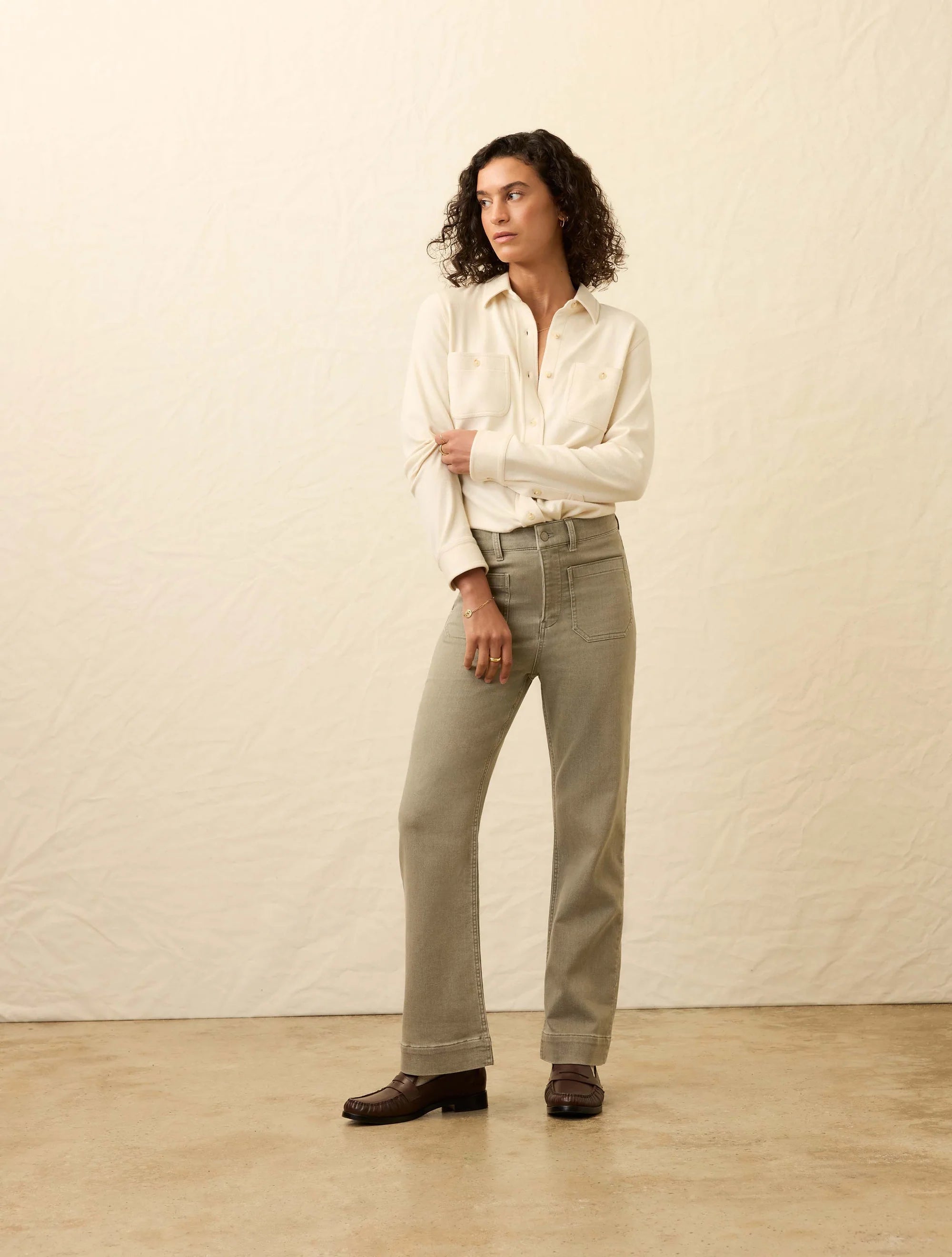 Stretch Terry Harbor Ankle Pant