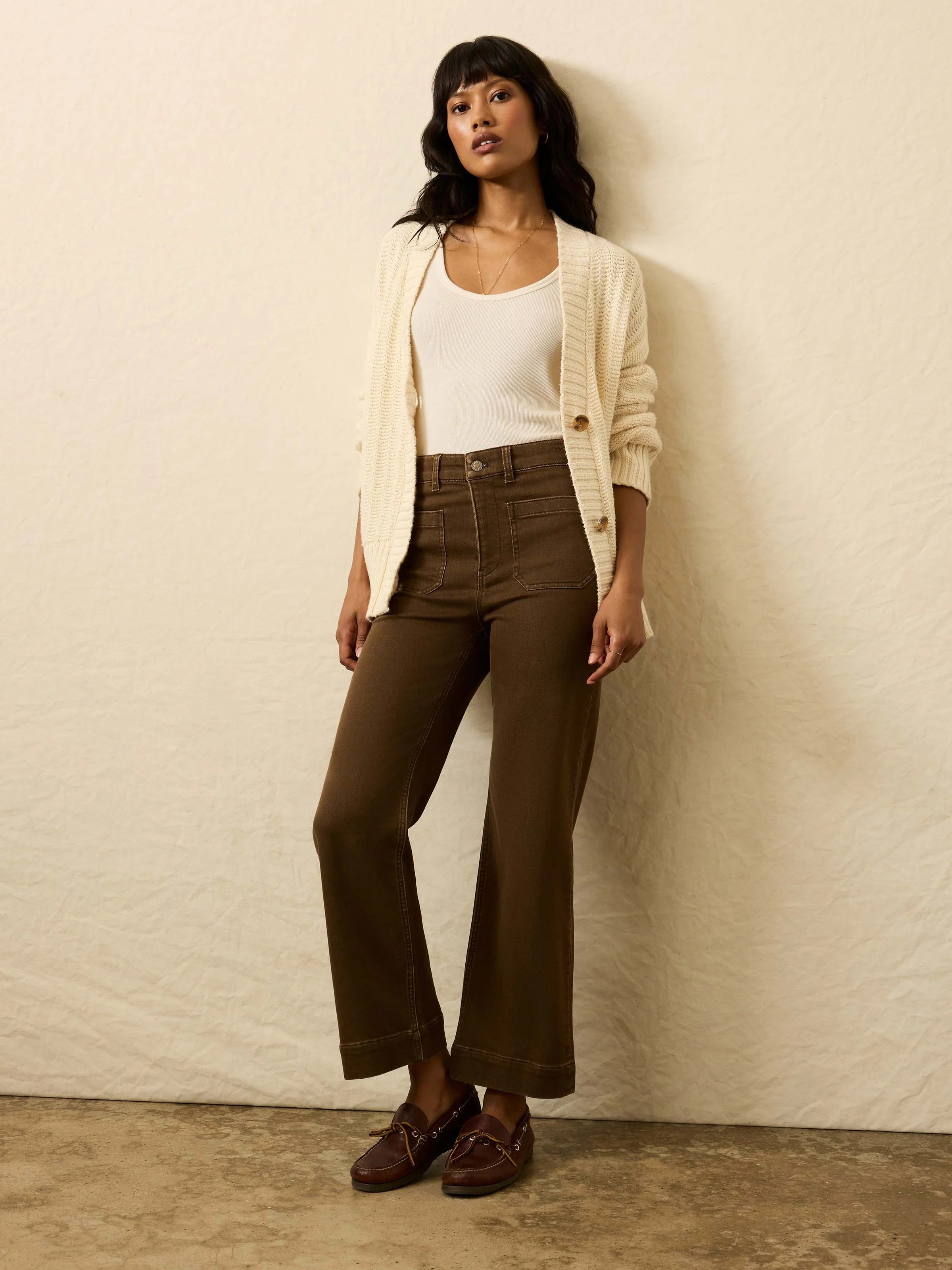Stretch Terry Patch Pocket Ankle Pant