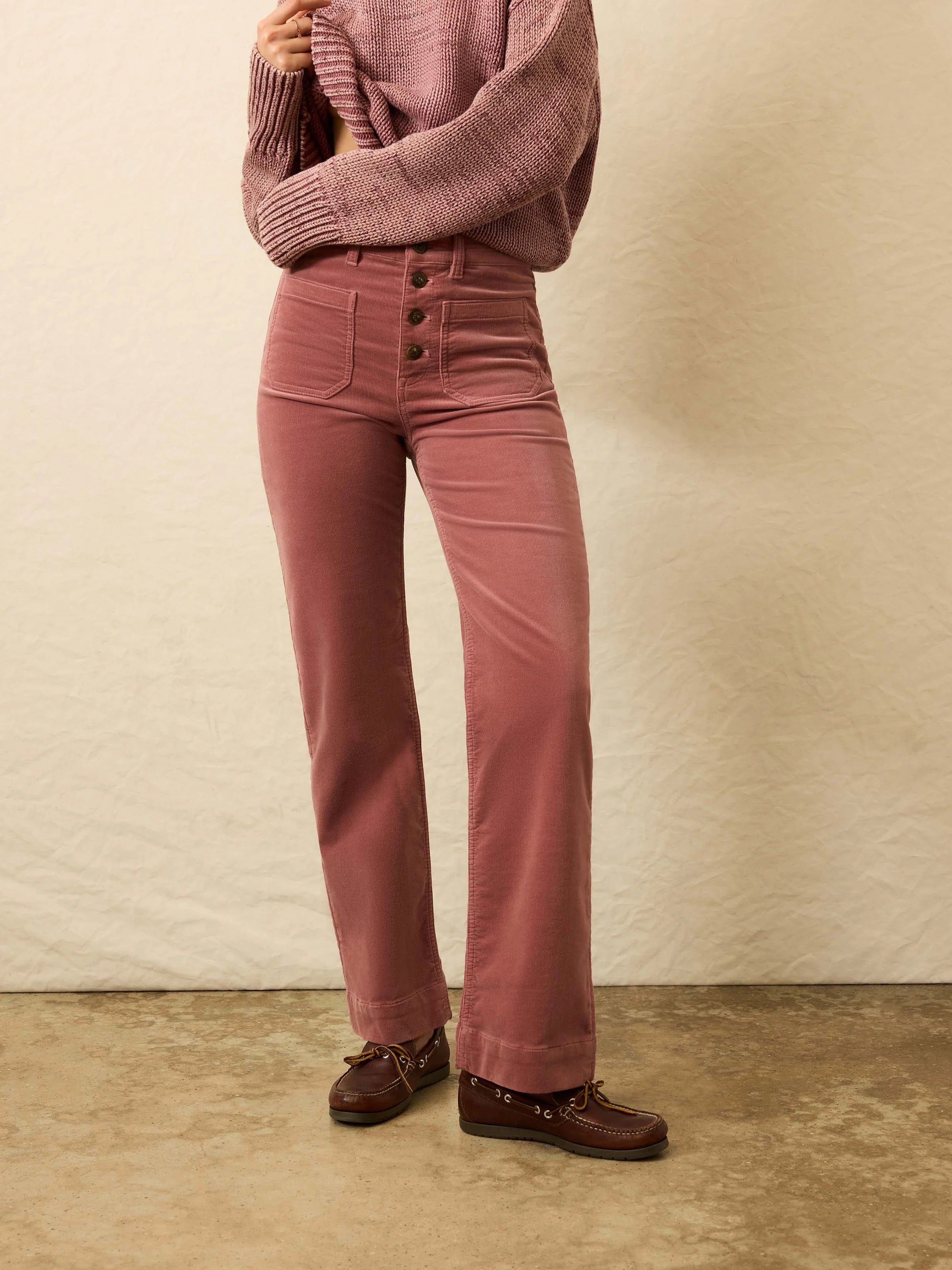 Stretch Terry Cord Patch Pocket Pant
