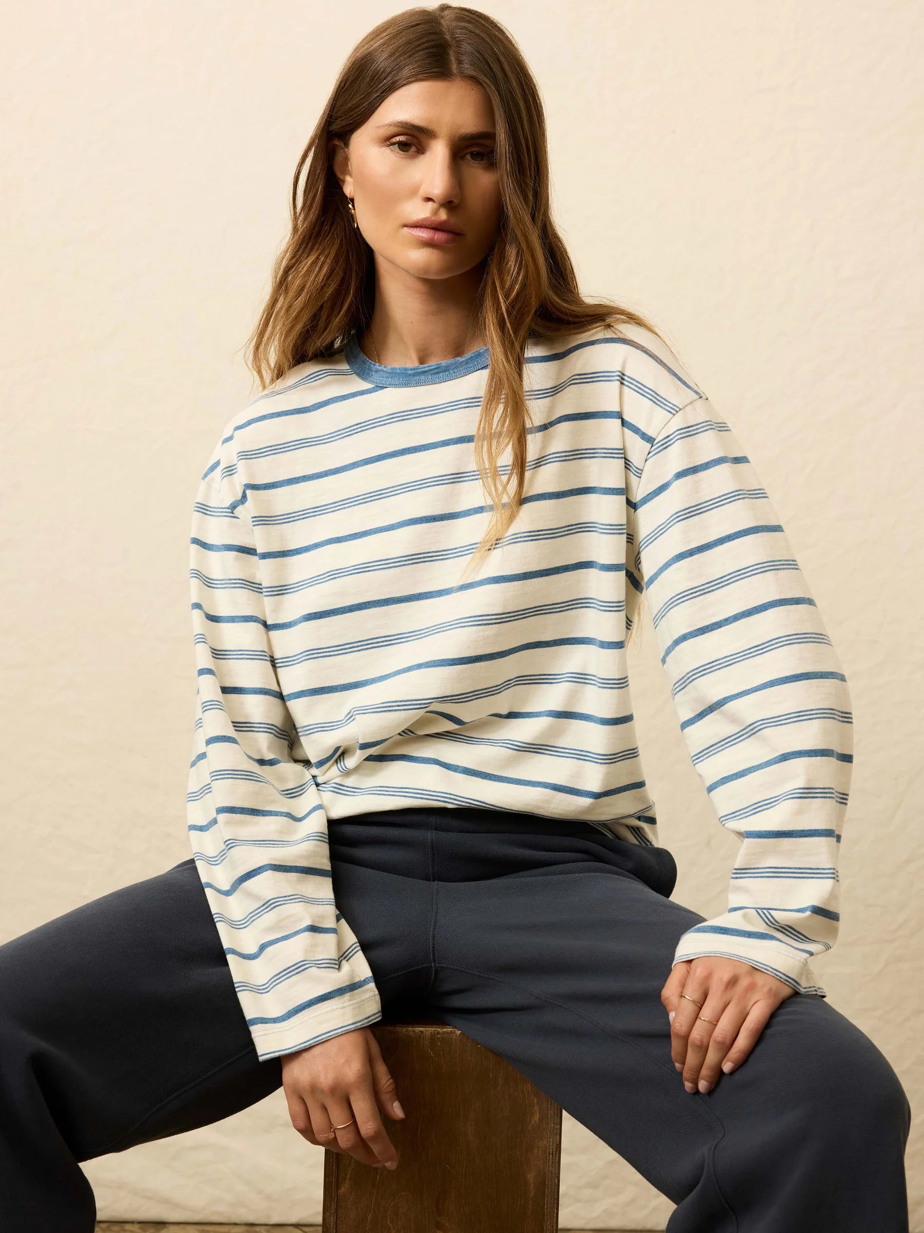 Sunwashed Long Sleeve Retro Tee