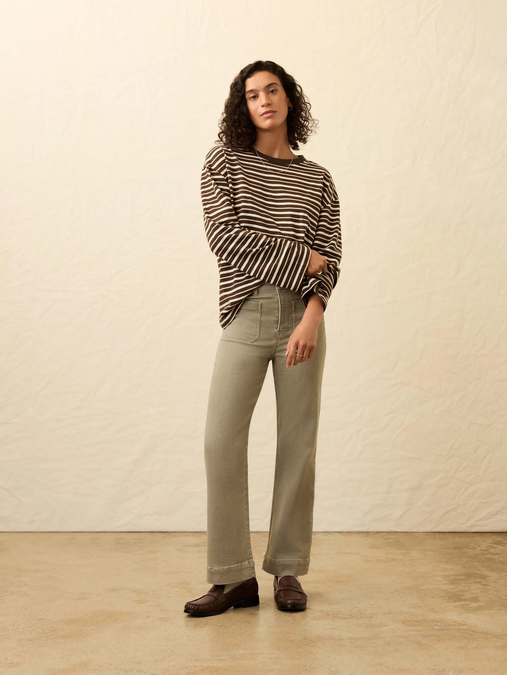 Sunwashed Long Sleeve Retro Tee