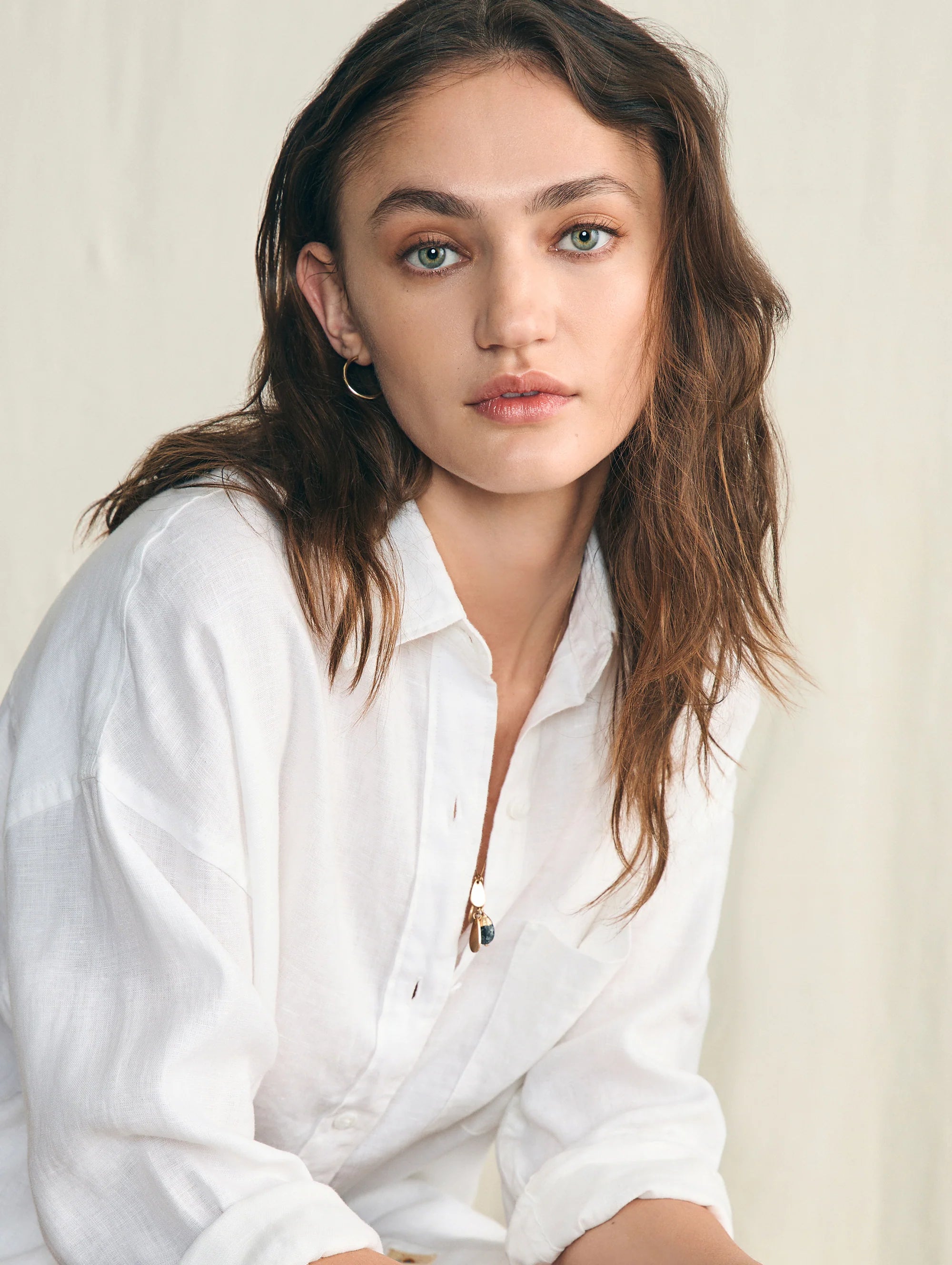 Laguna Linen Relaxed Shirt - White
