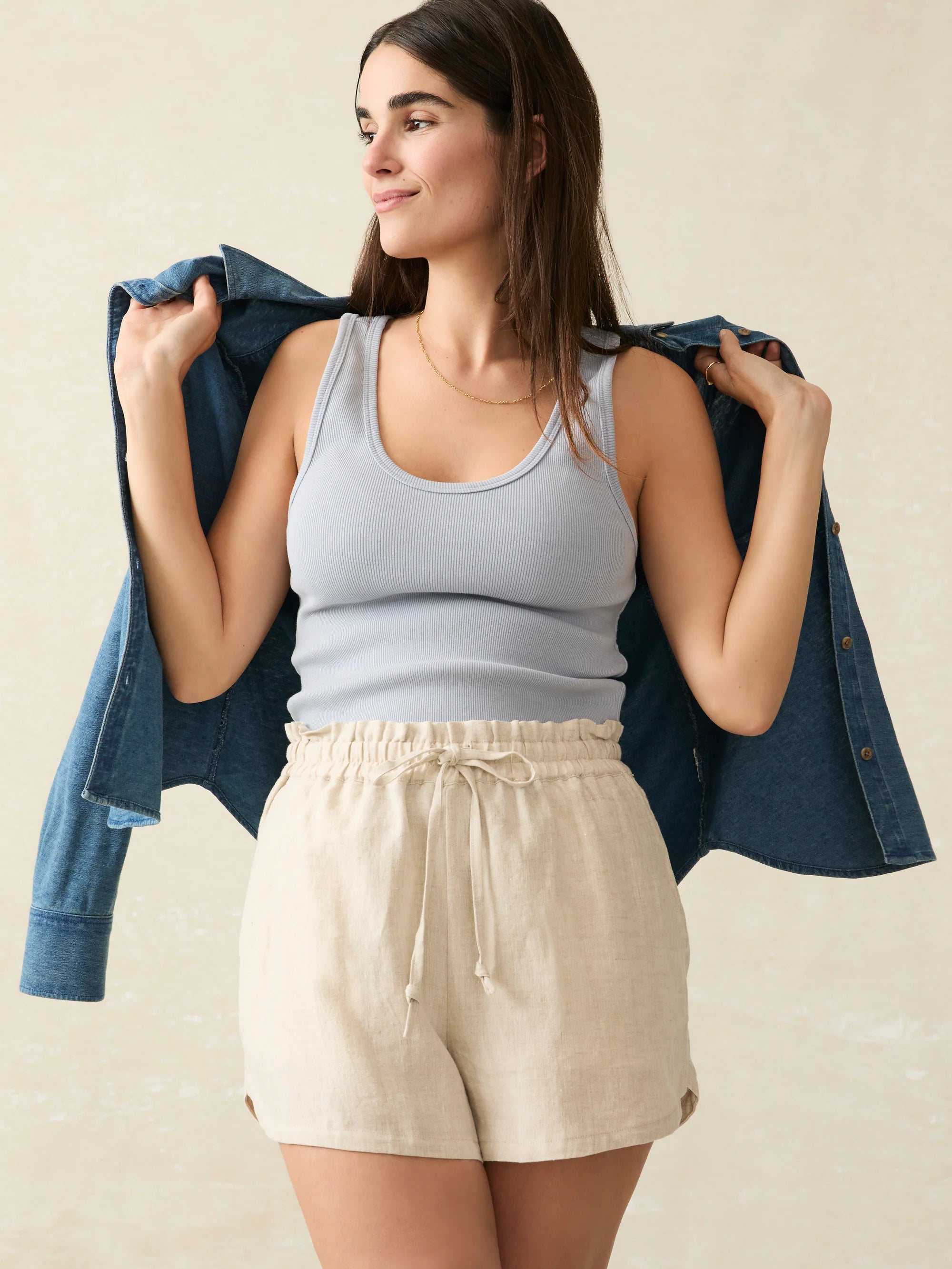 Laguna Linen Tie Waist Short