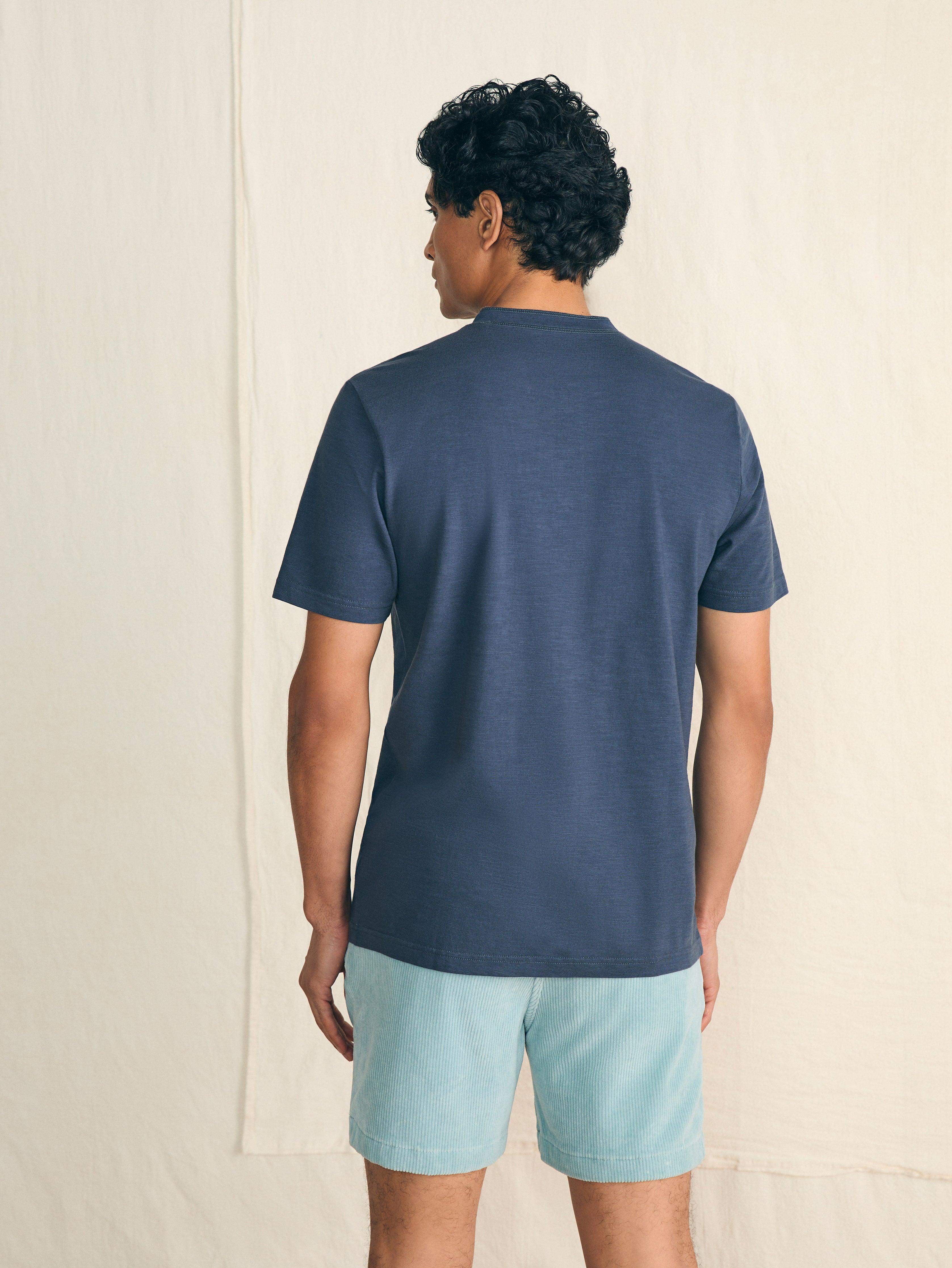 Short-Sleeve Sunwashed Henley