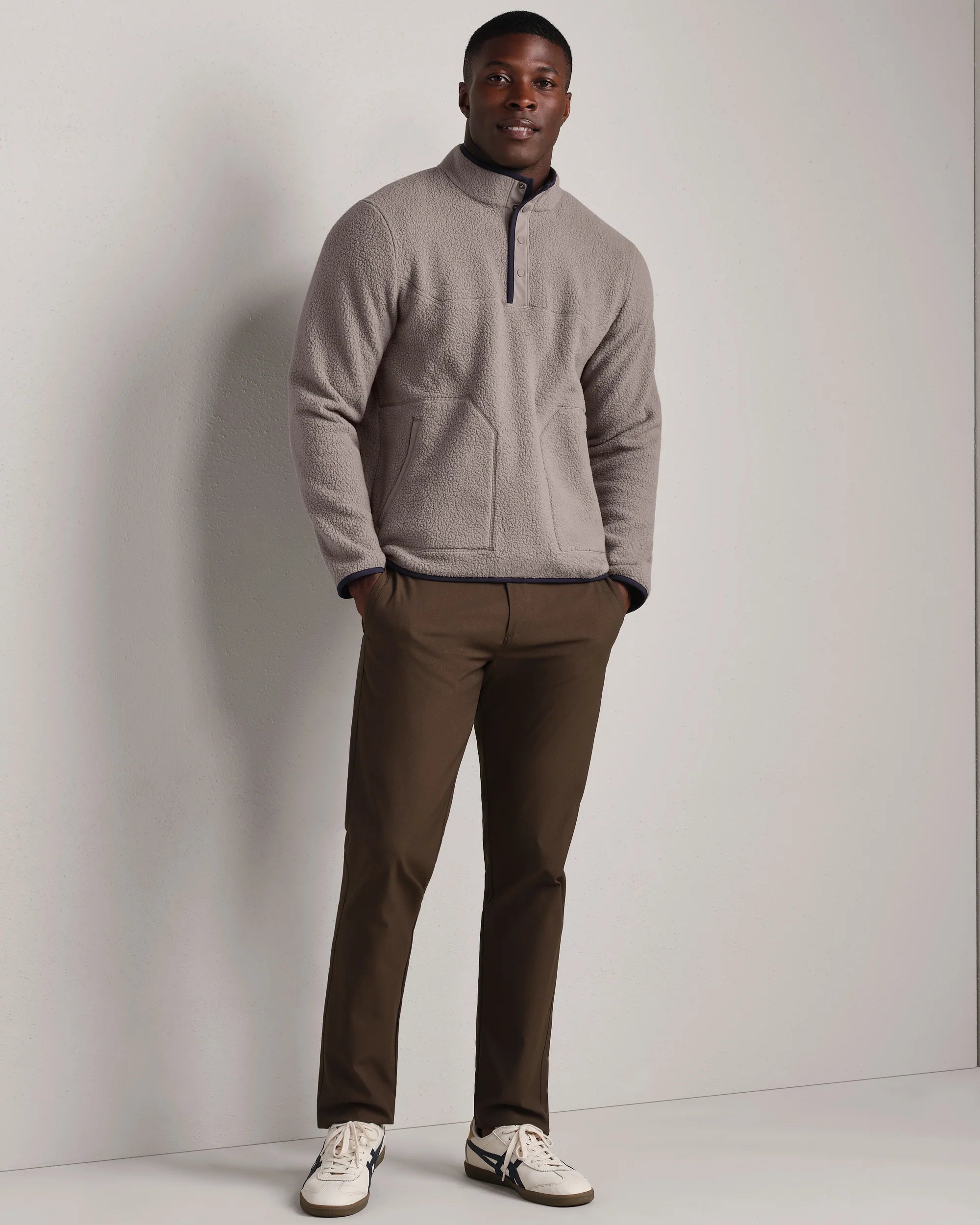 Fairbanks Fleece Pullover - Foggy Taupe